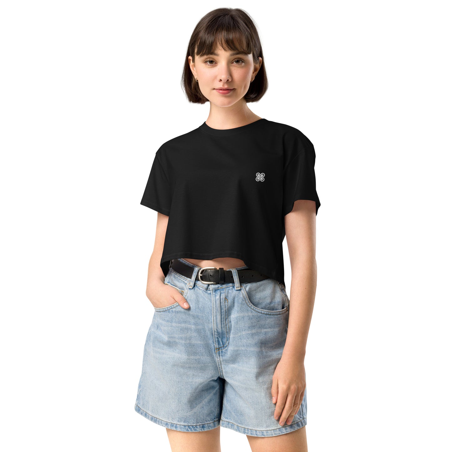 Plain Solid-Colored Women’s crop top