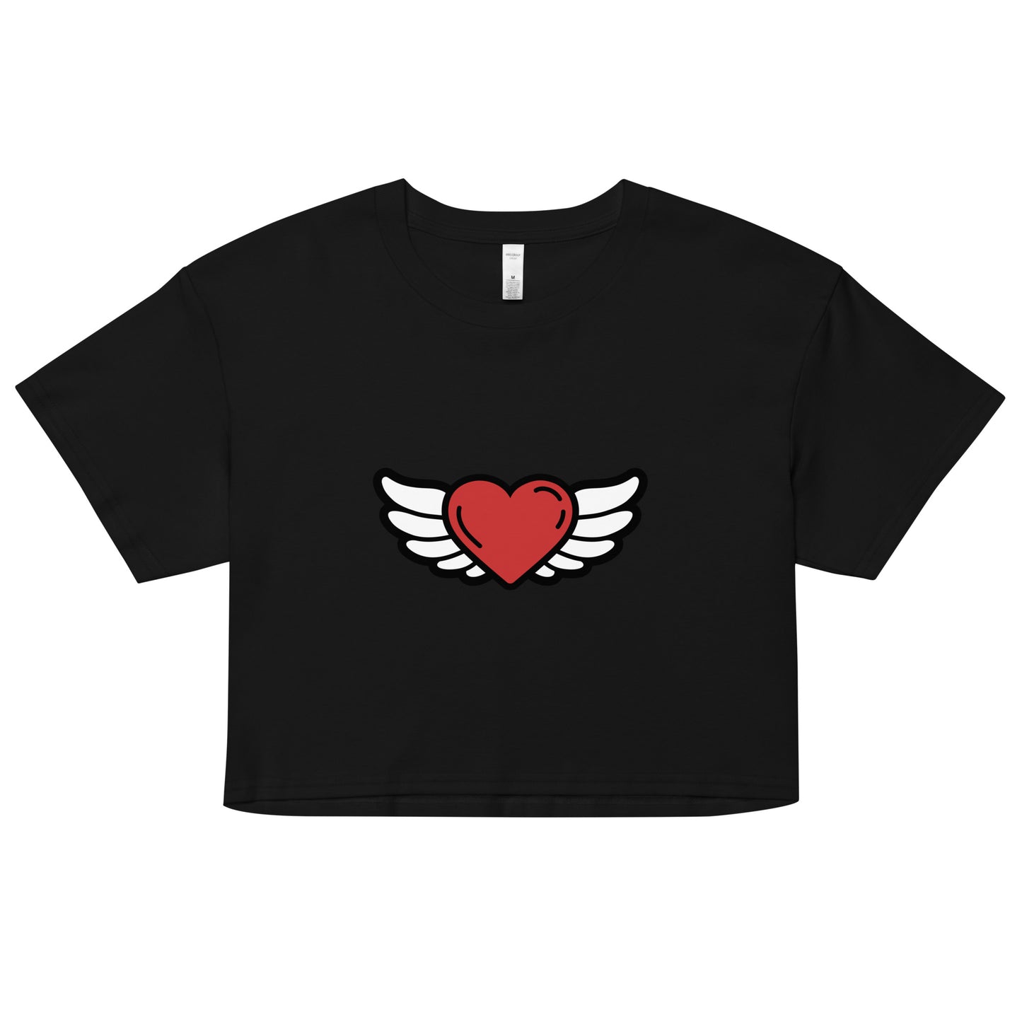 Heart-Angel Women’s crop top