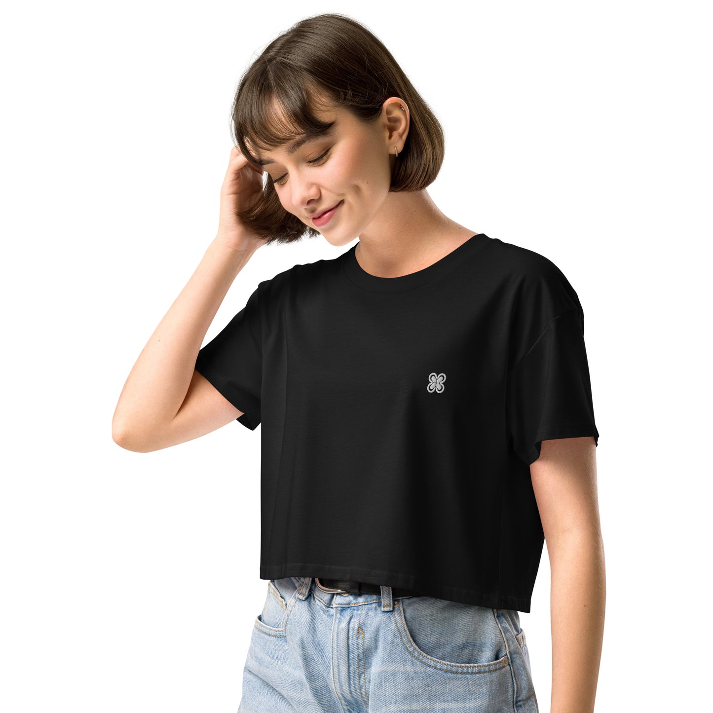 Plain Solid-Colored Women’s crop top
