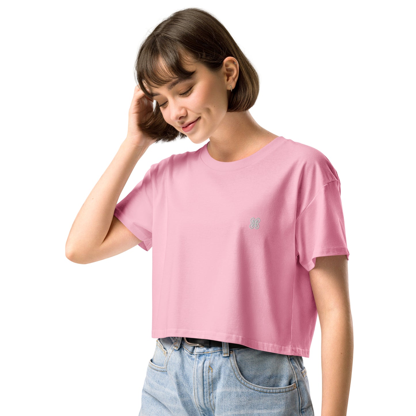Plain Solid-Colored Women’s crop top