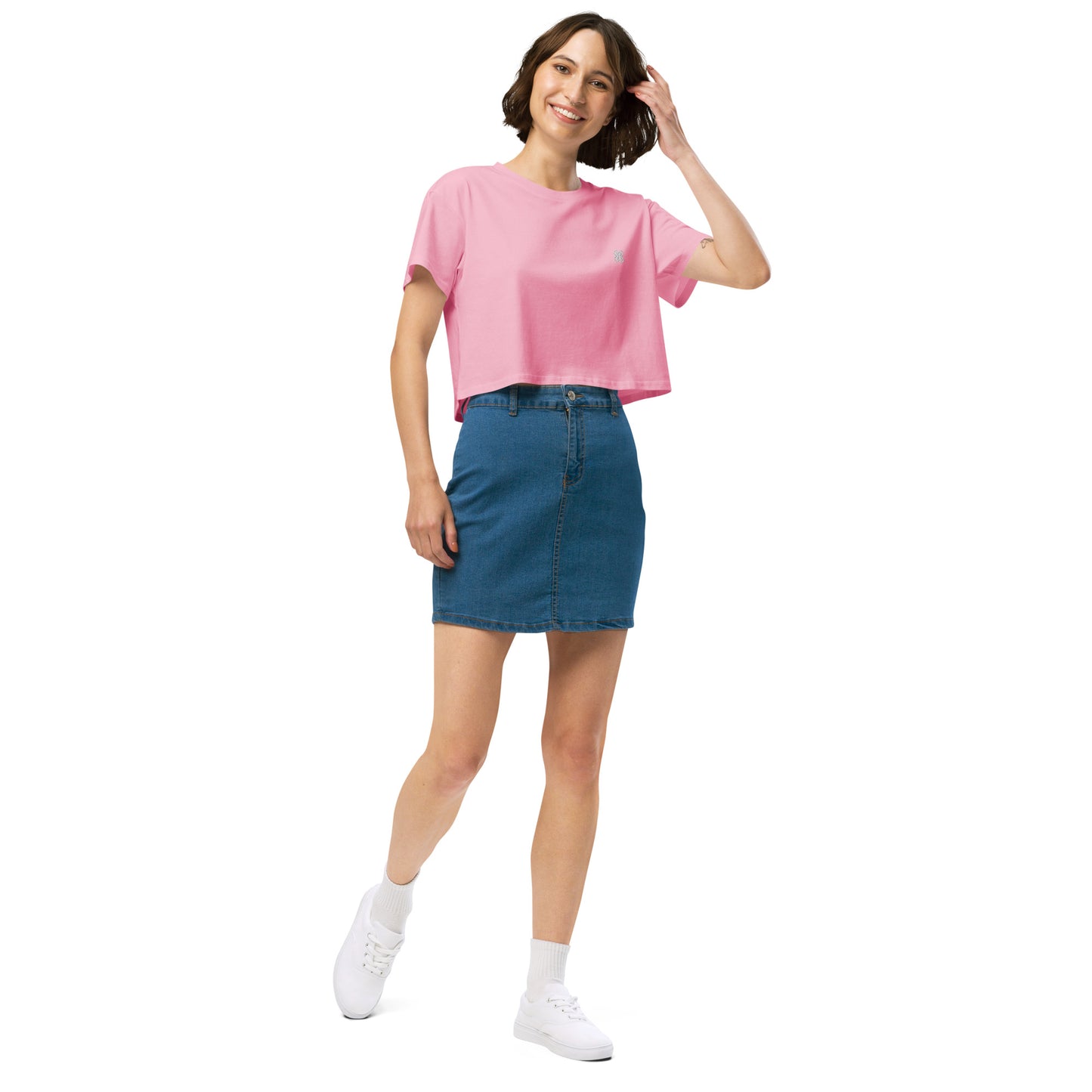 Plain Solid-Colored Women’s crop top