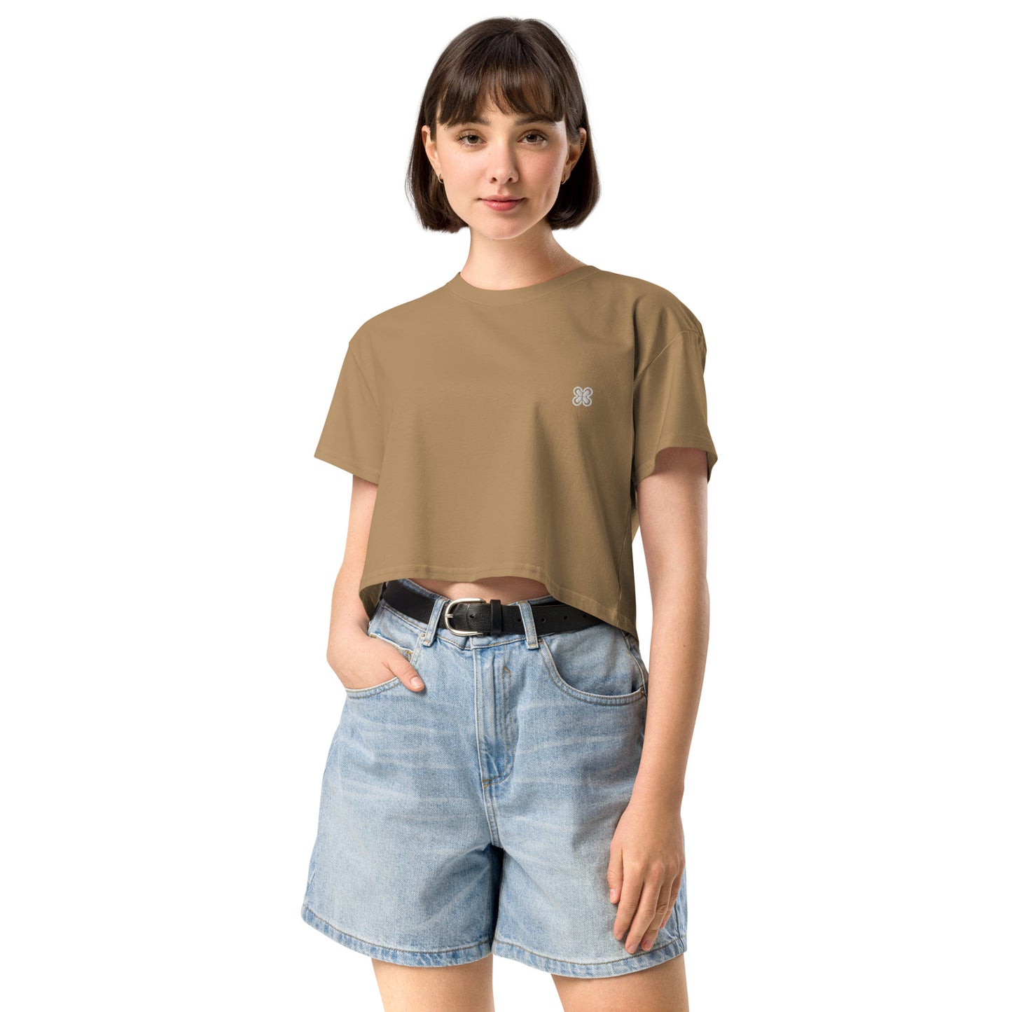 Plain Solid-Colored Women’s crop top