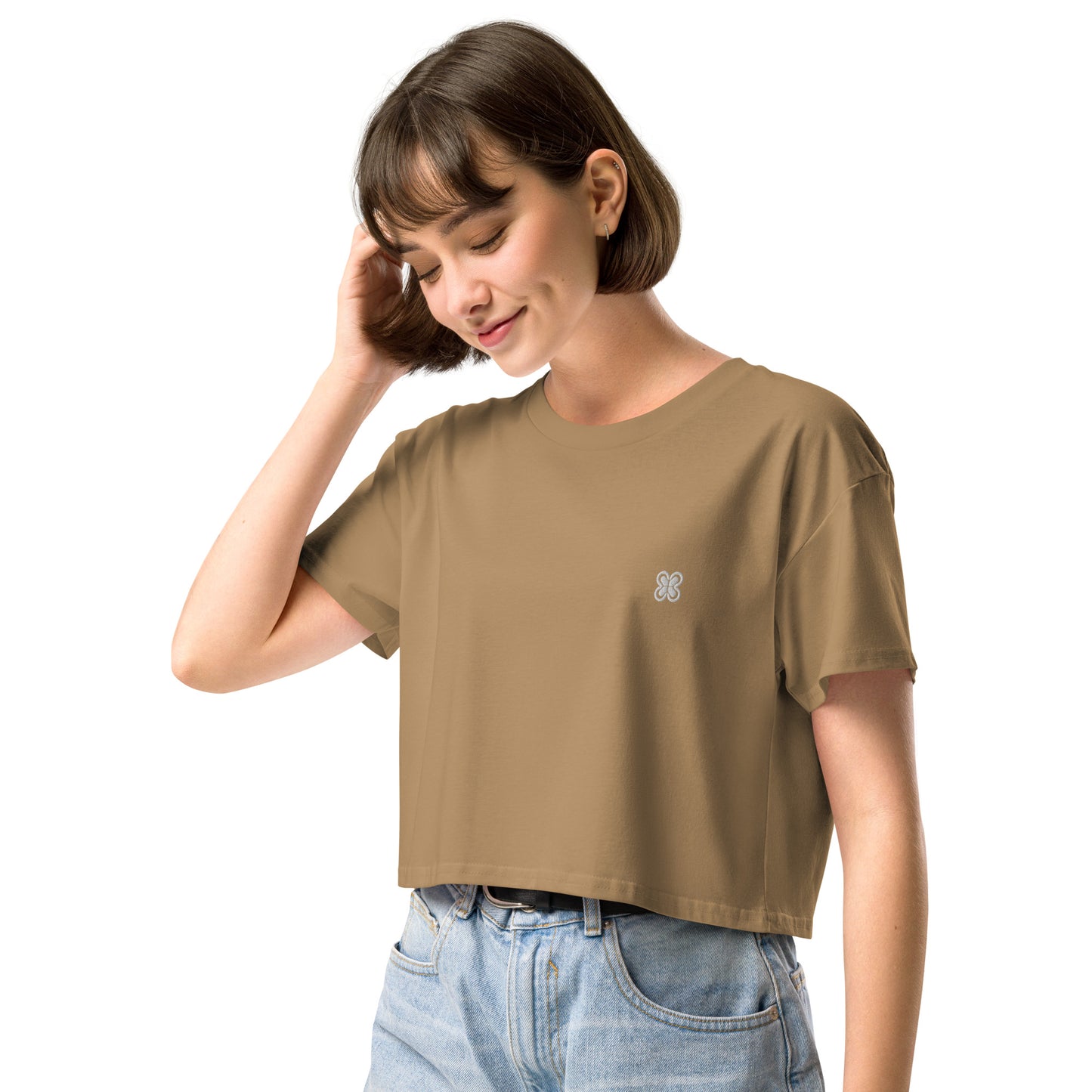 Plain Solid-Colored Women’s crop top