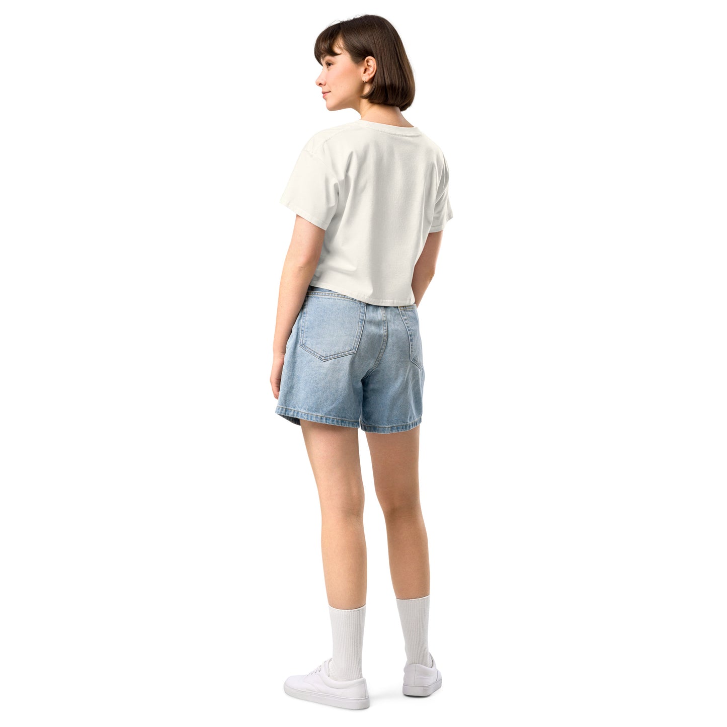 Plain Solid-Colored Women’s crop top