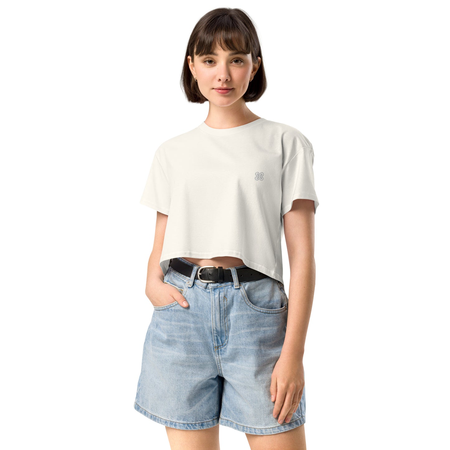 Plain Solid-Colored Women’s crop top