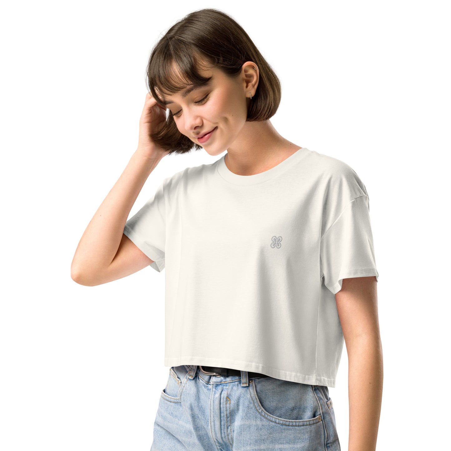 Plain Solid-Colored Women’s crop top