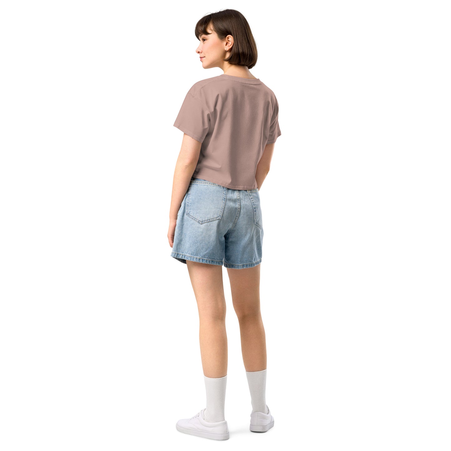 Plain Solid-Colored Women’s crop top