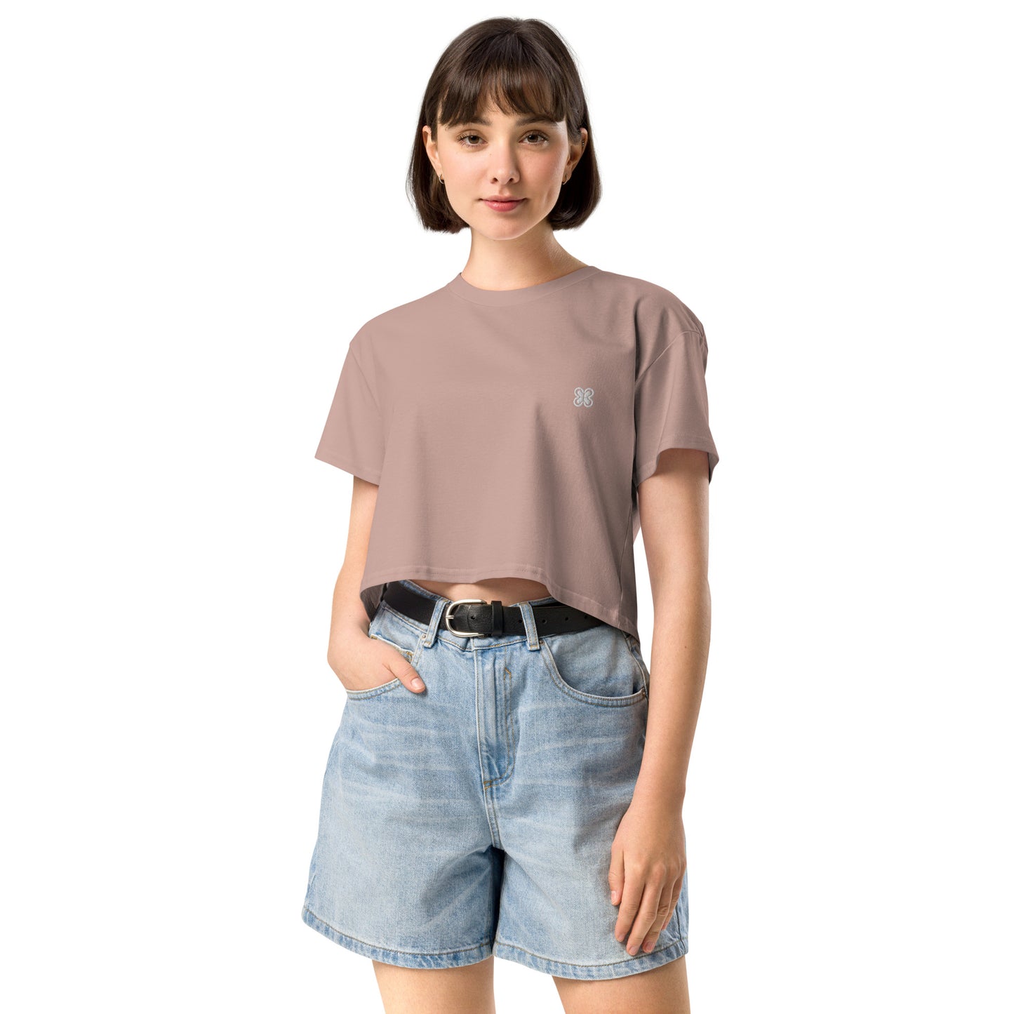 Plain Solid-Colored Women’s crop top