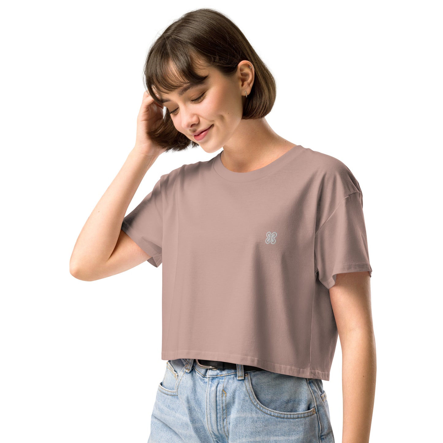Plain Solid-Colored Women’s crop top