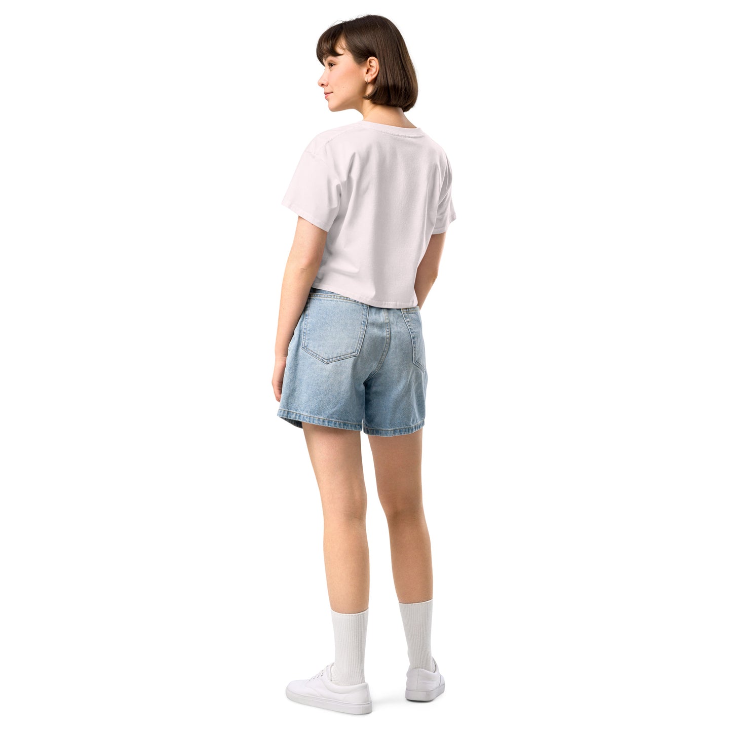 Plain Solid-Colored Women’s crop top