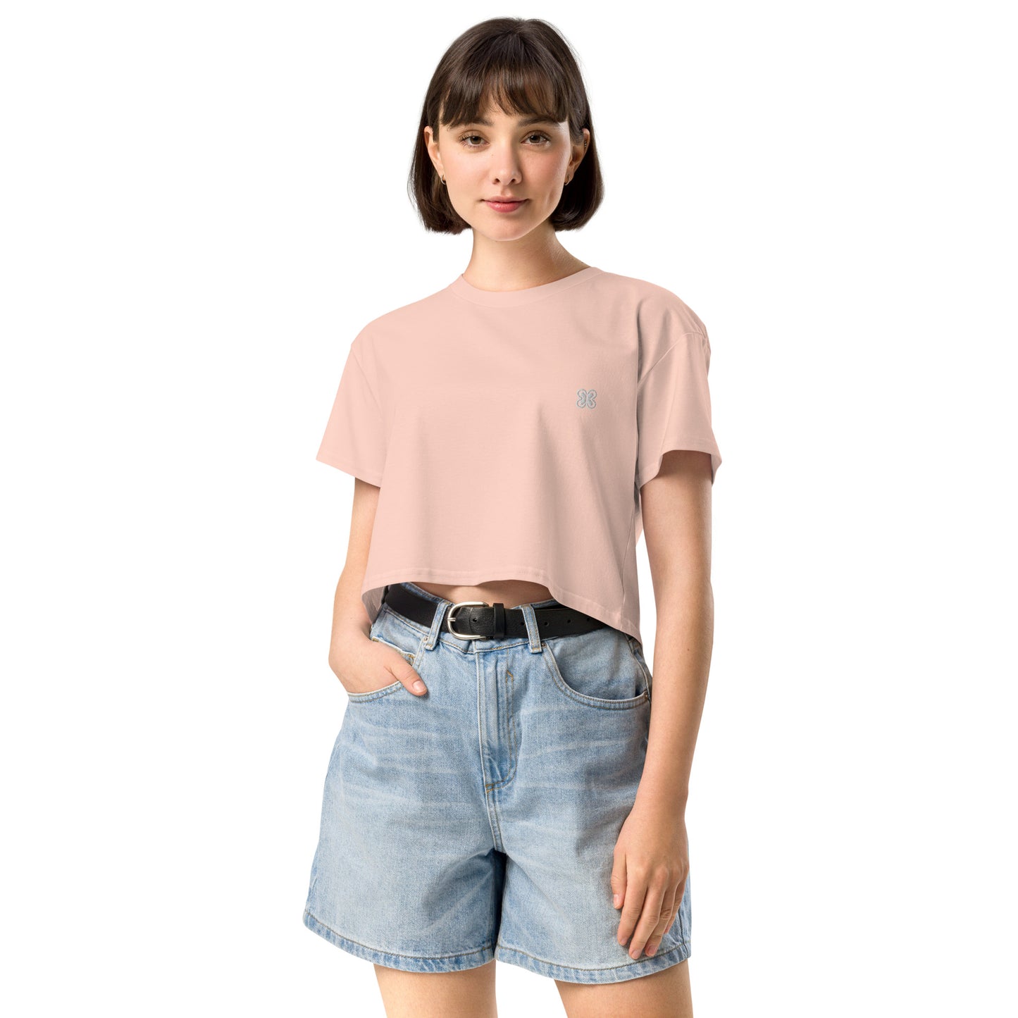 Plain Solid-Colored Women’s crop top
