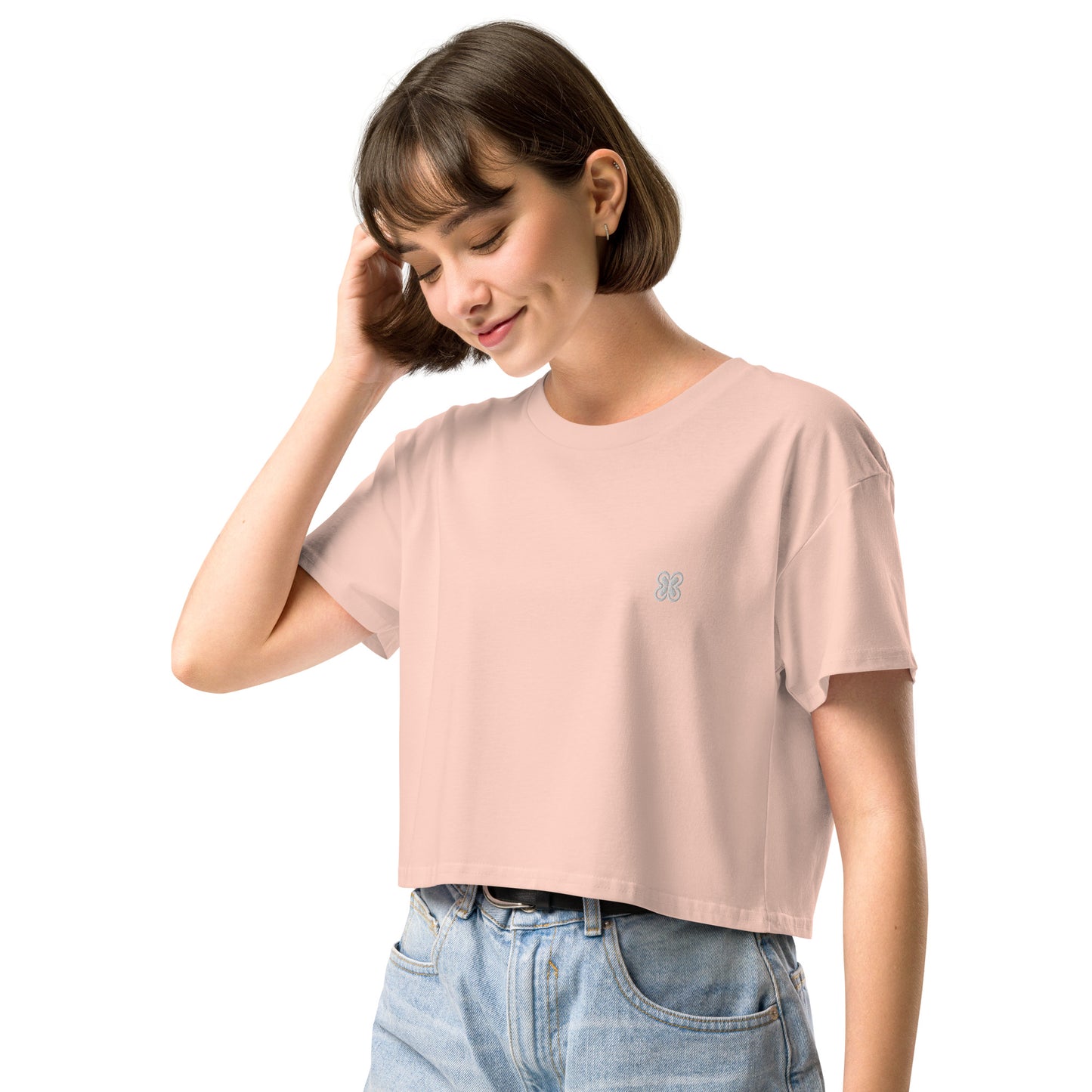 Plain Solid-Colored Women’s crop top