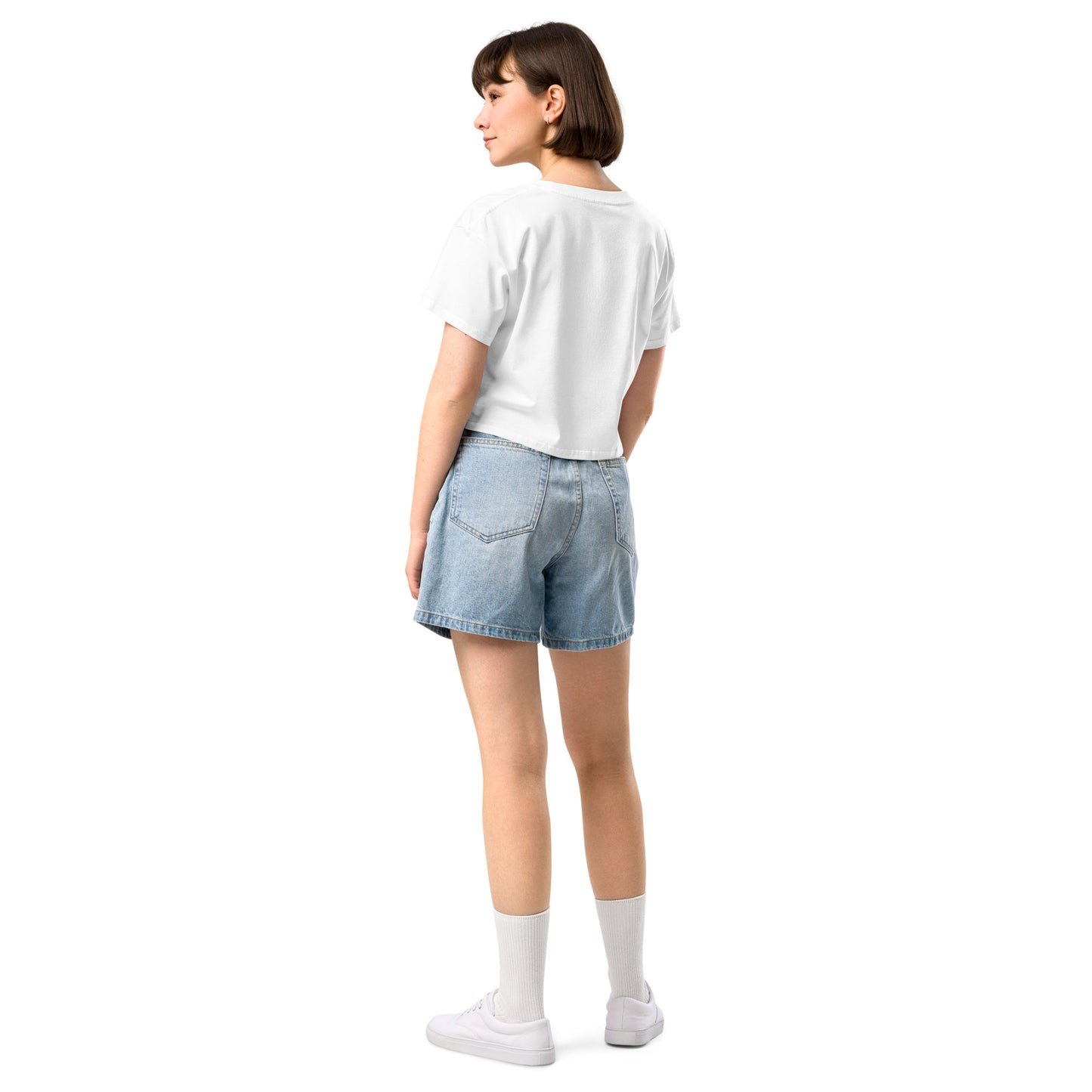 Plain Solid-Colored Women’s crop top