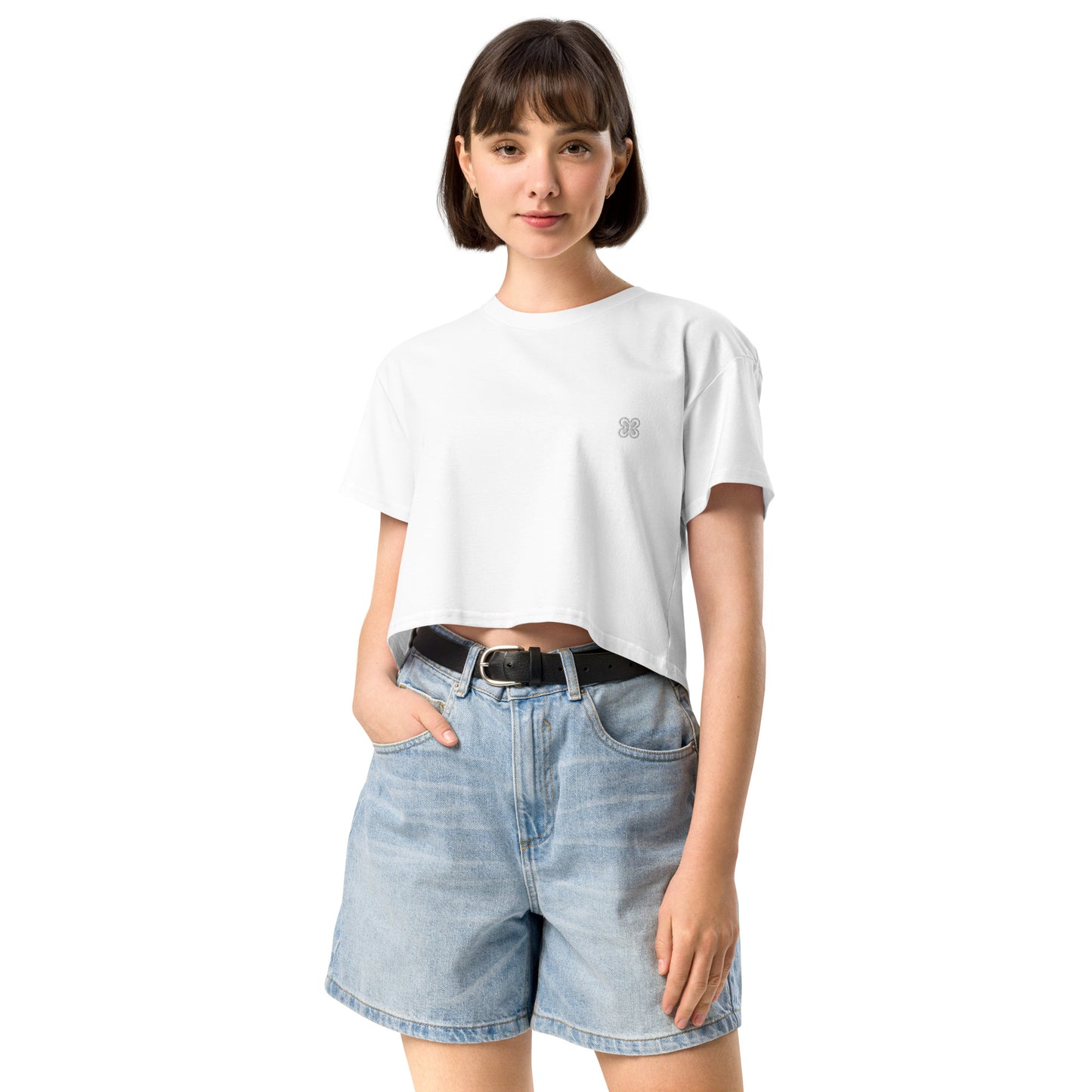 Plain Solid-Colored Women’s crop top