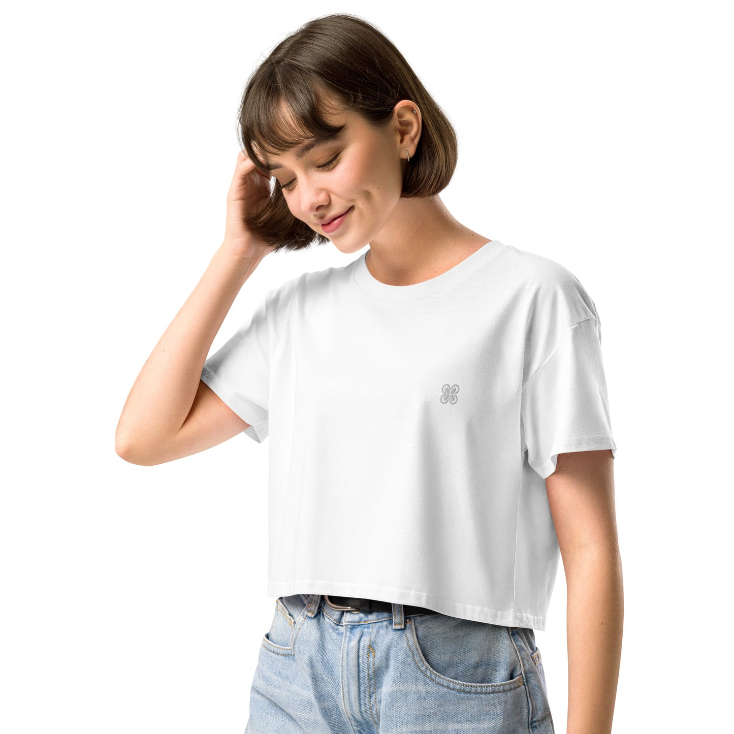 Plain Solid-Colored Women’s crop top