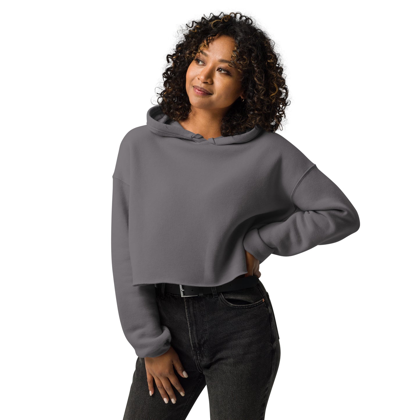 Plain Crop Hoodie