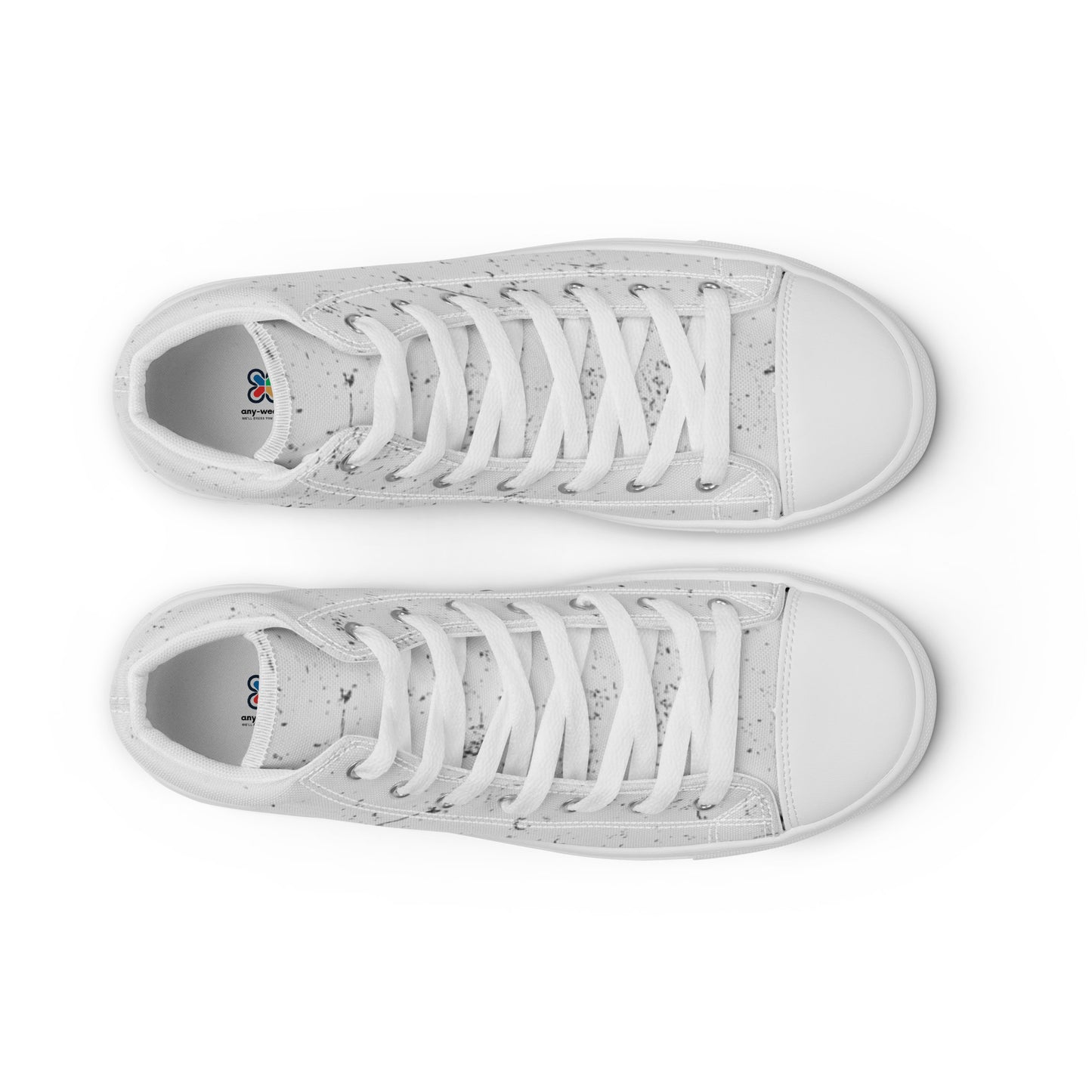 Marble Style Women’s high top canvas shoes