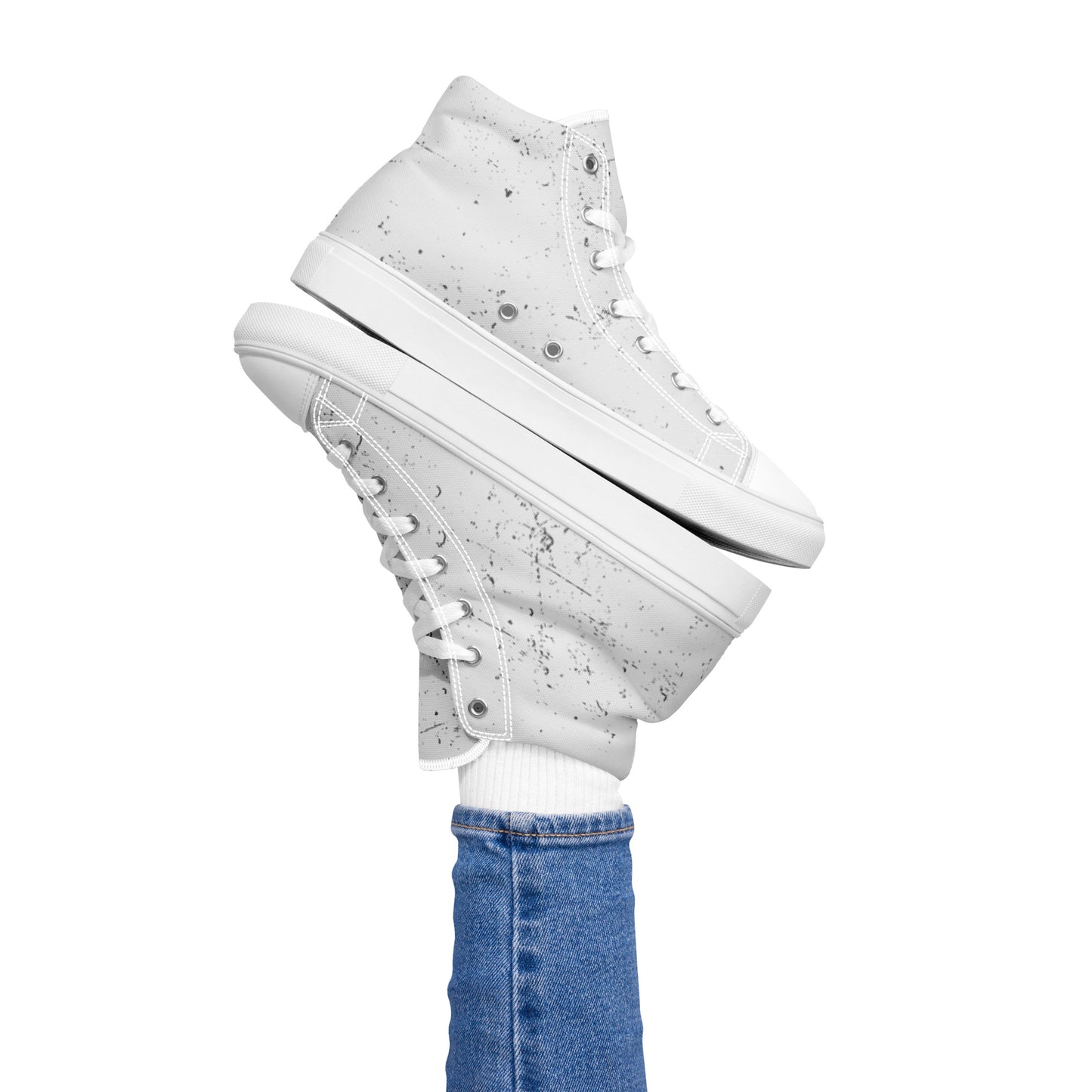 Marble Style Women’s high top canvas shoes