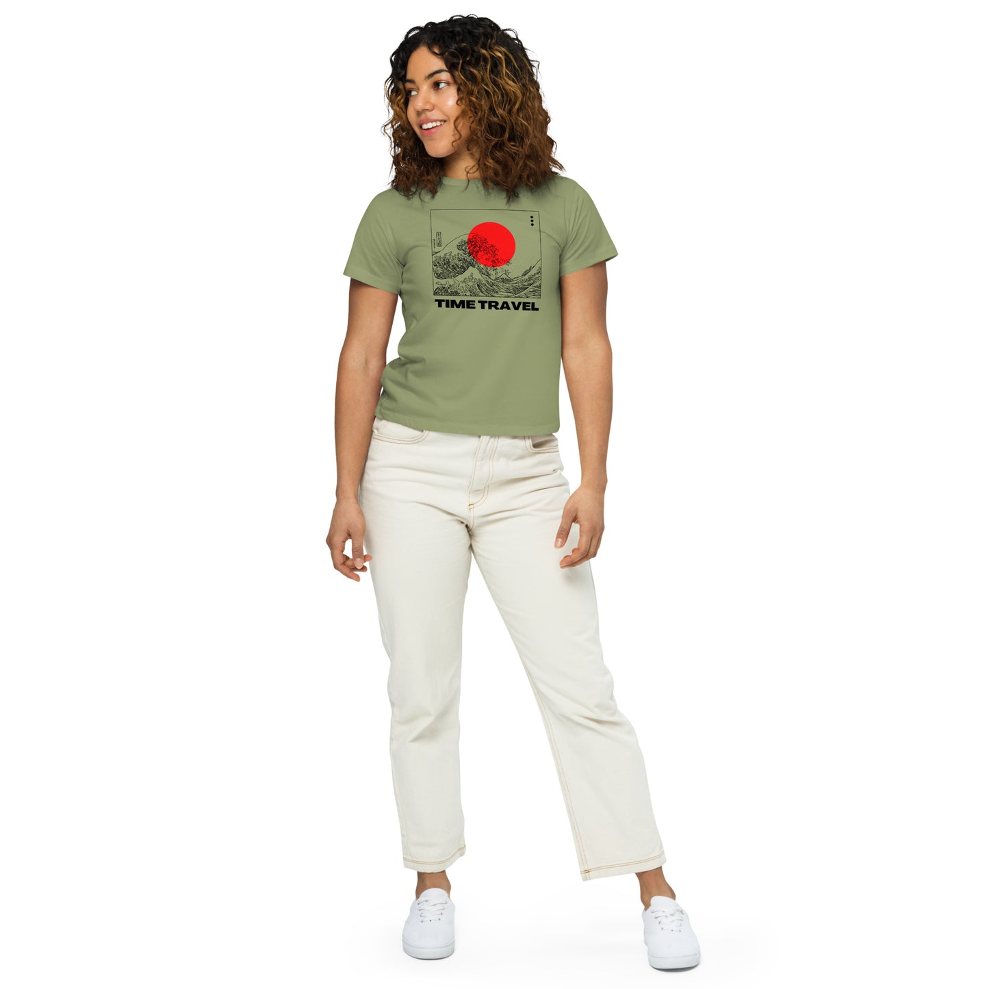 Time Travel Women’s high-waisted t-shirt