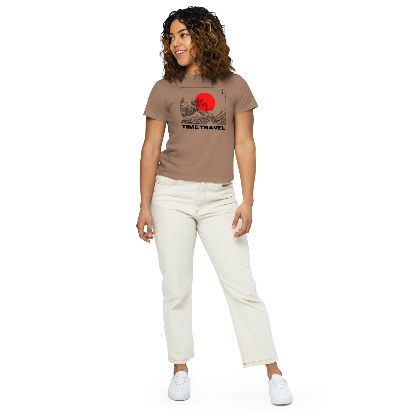Time Travel Women’s high-waisted t-shirt