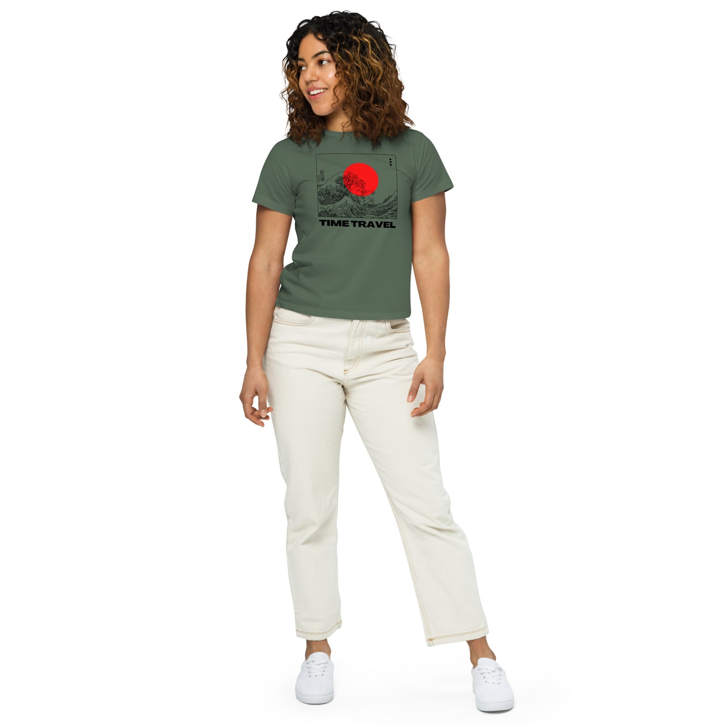 Time Travel Women’s high-waisted t-shirt