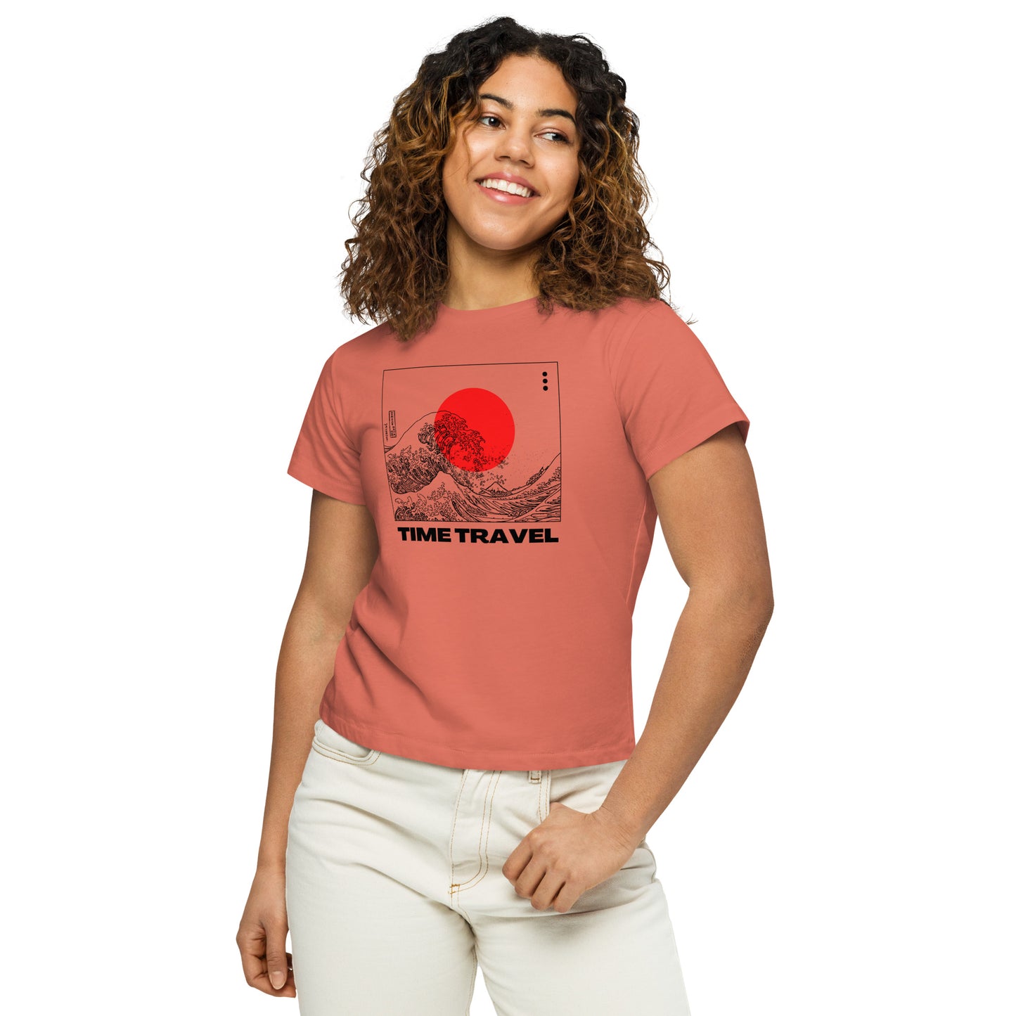 Time Travel Women’s high-waisted t-shirt