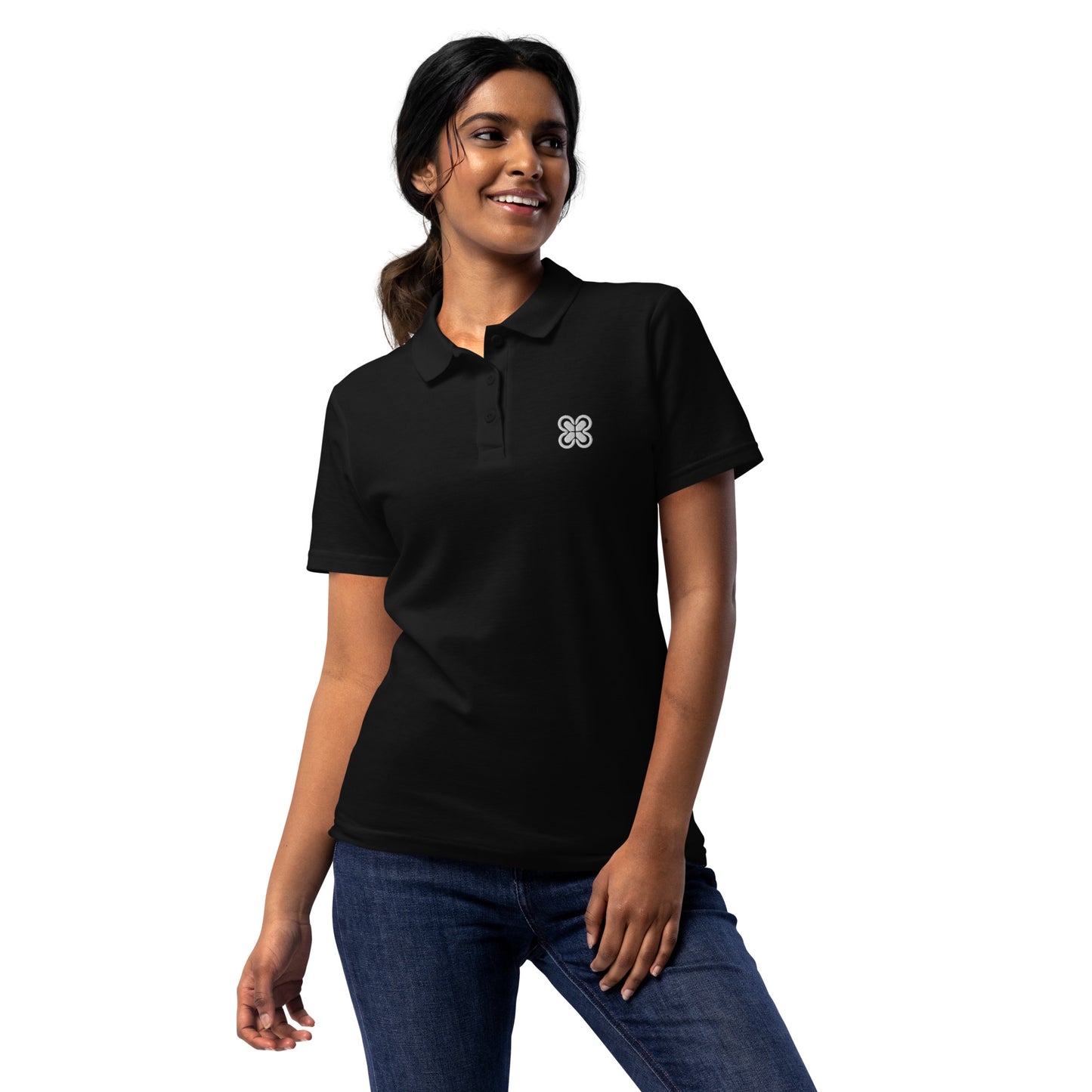 Women’s pique polo shirt$20.00