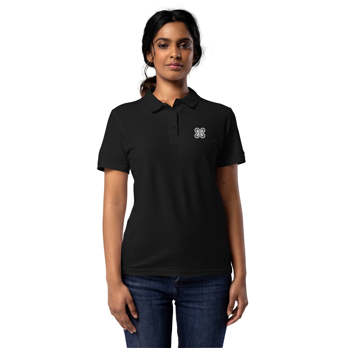 Women’s pique polo shirt$20.00