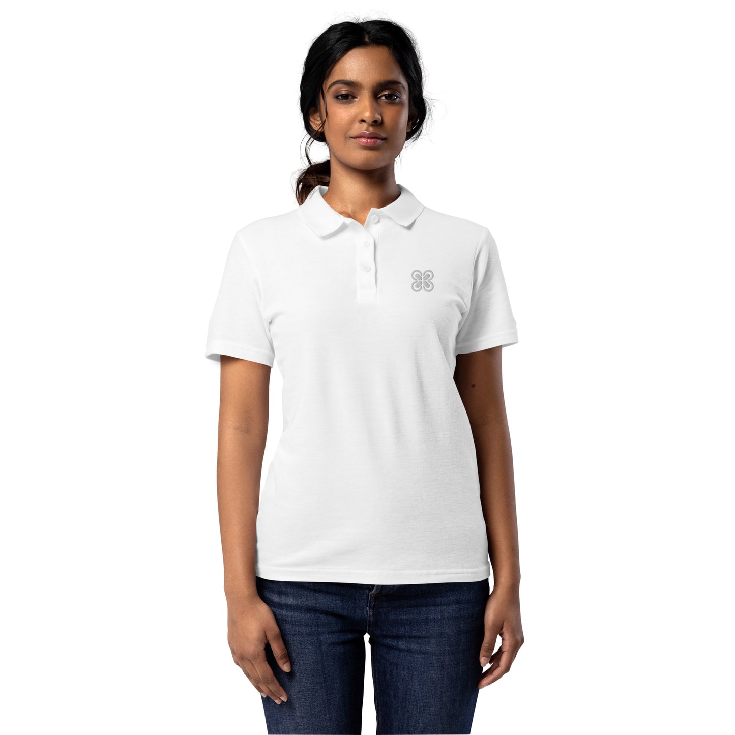 Women’s pique polo shirt$20.00