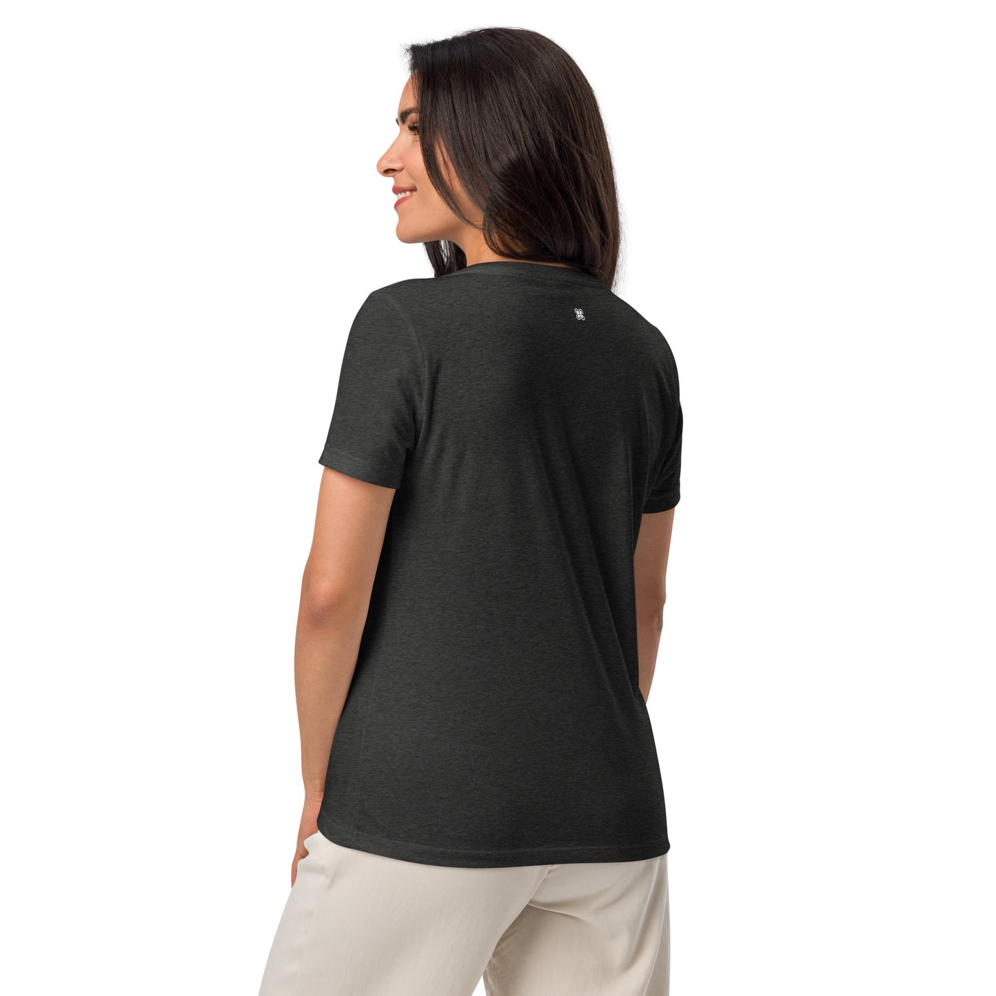 Women’s Plain relaxed v-neck t-shirt