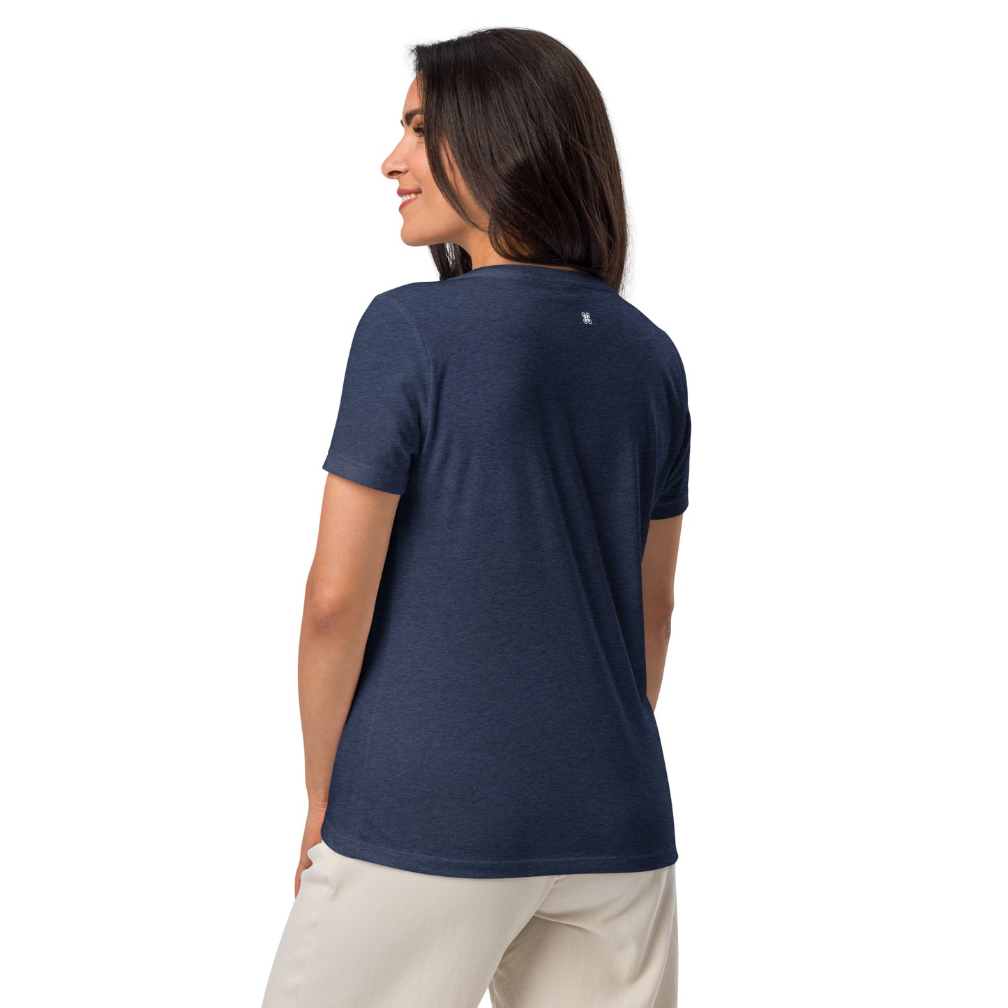 Women’s Plain relaxed v-neck t-shirt