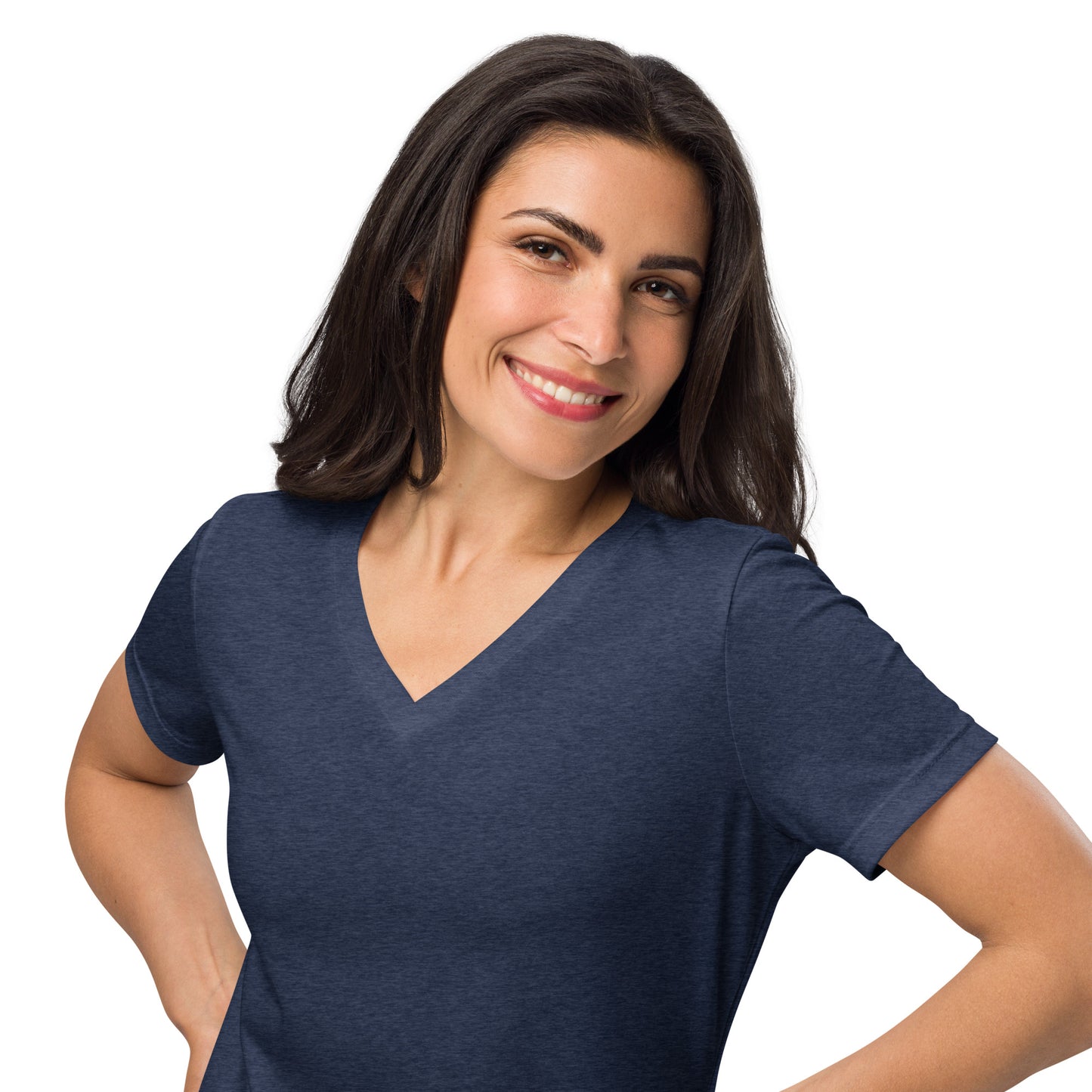 Women’s Plain relaxed v-neck t-shirt