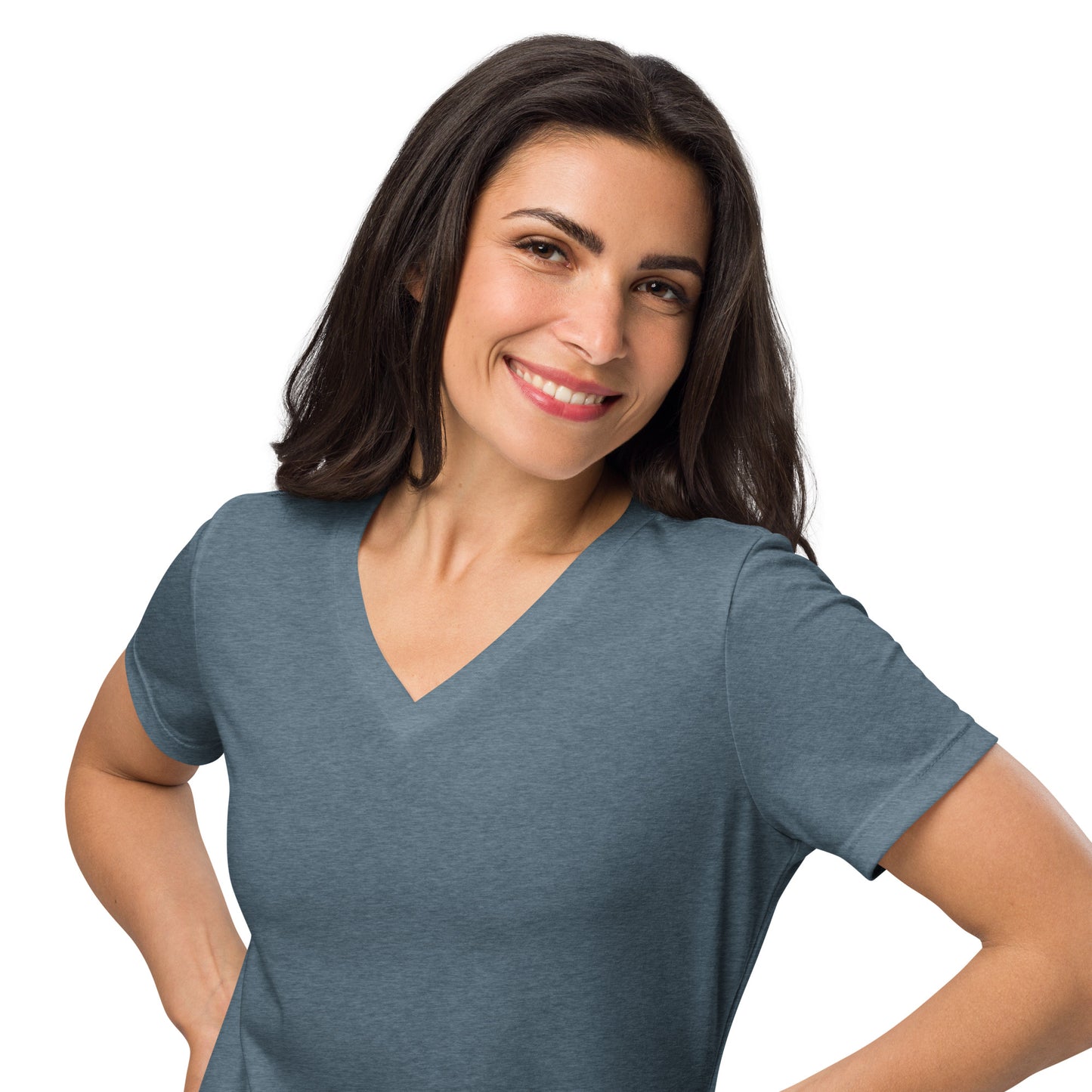 Women’s Plain relaxed v-neck t-shirt