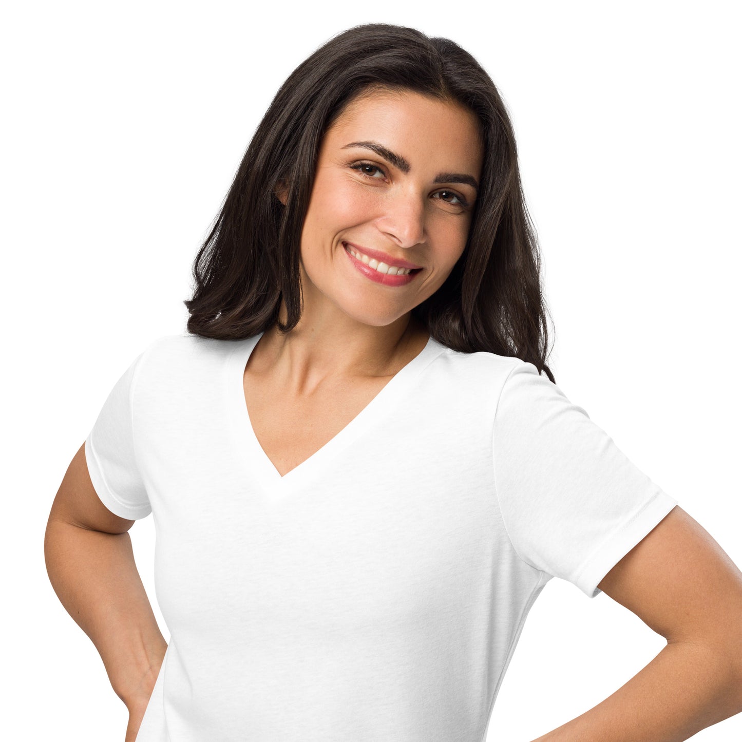 Women’s Plain relaxed v-neck t-shirt