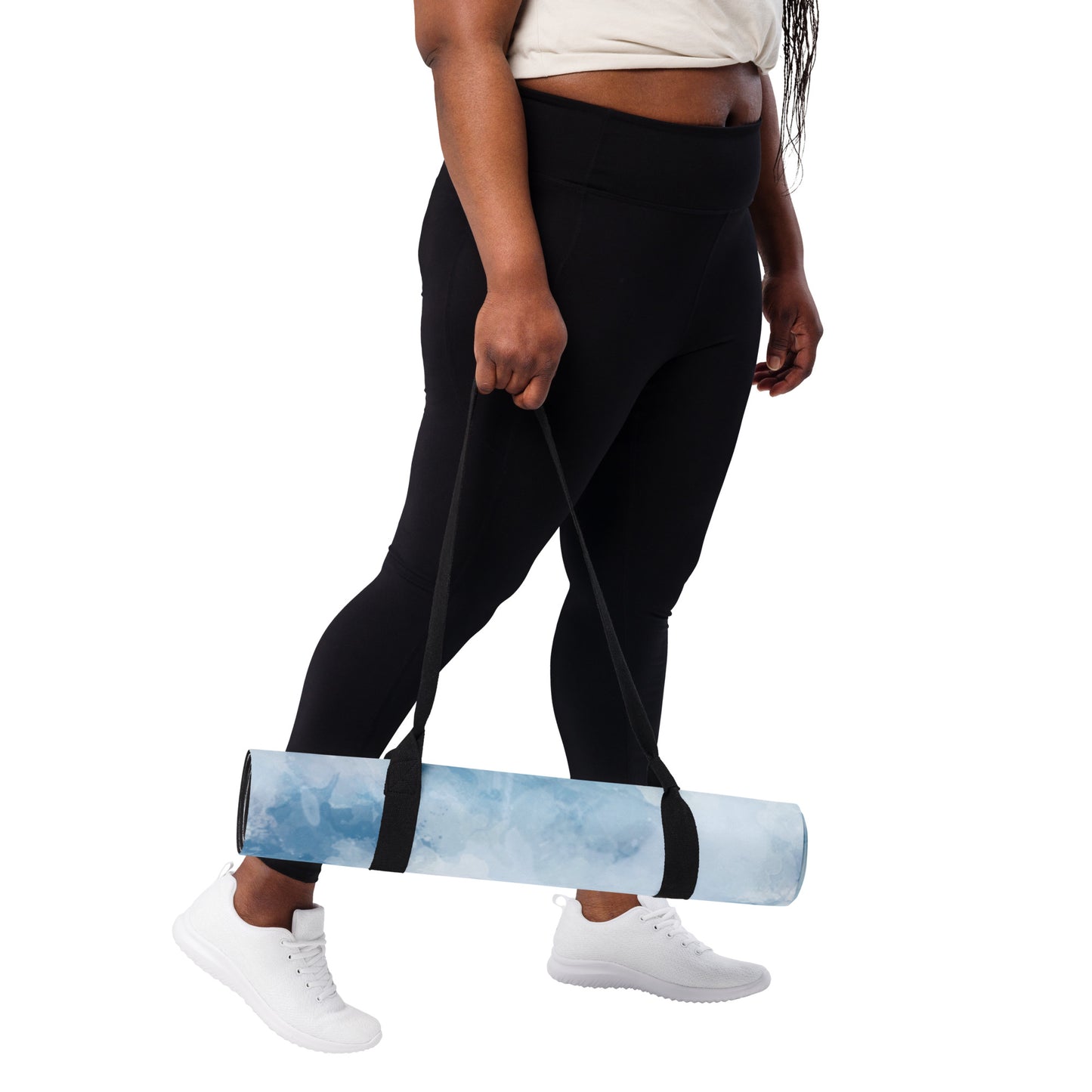 Tie-Die-Blue Yoga mat