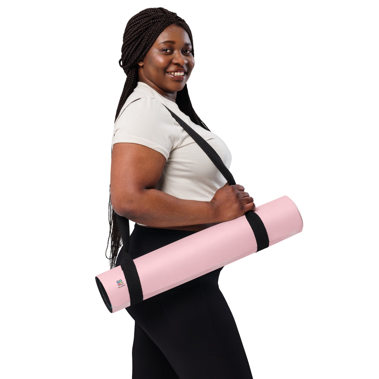 Pink and blue gradient Yoga mat