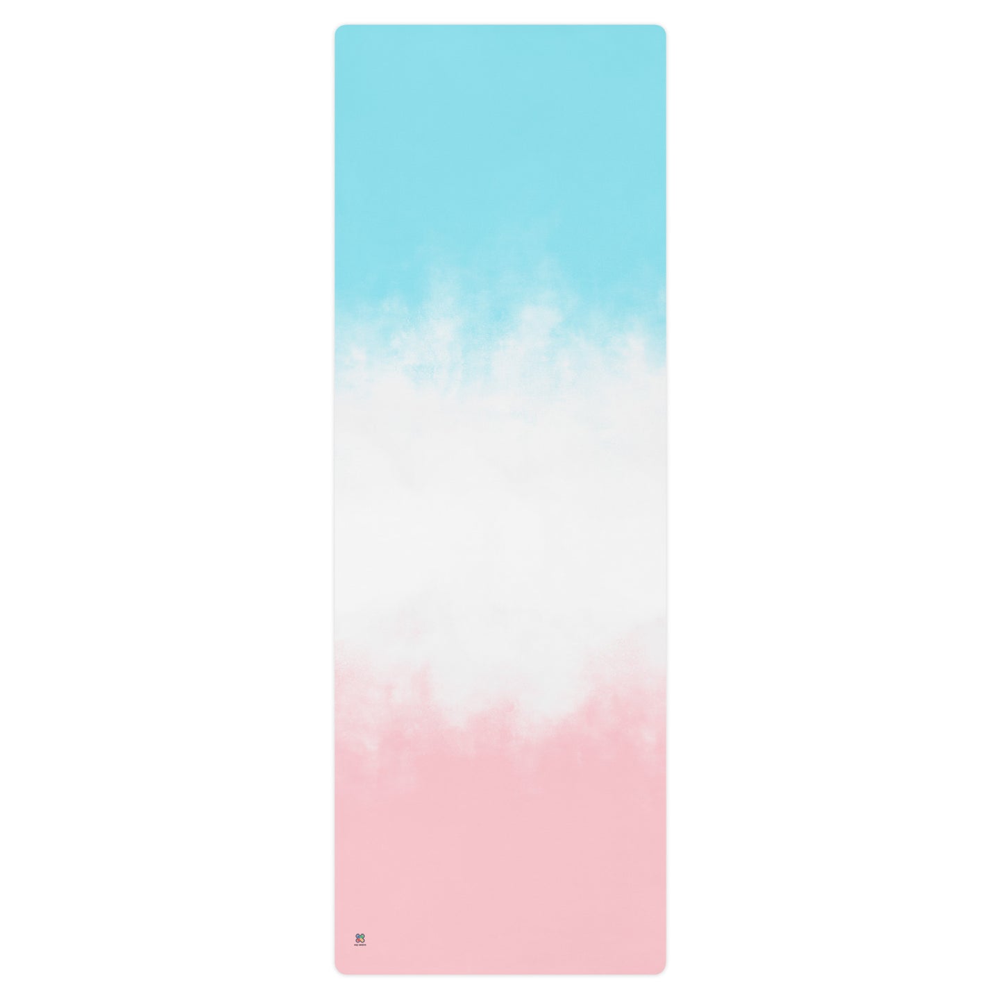 Pink and blue gradient Yoga mat