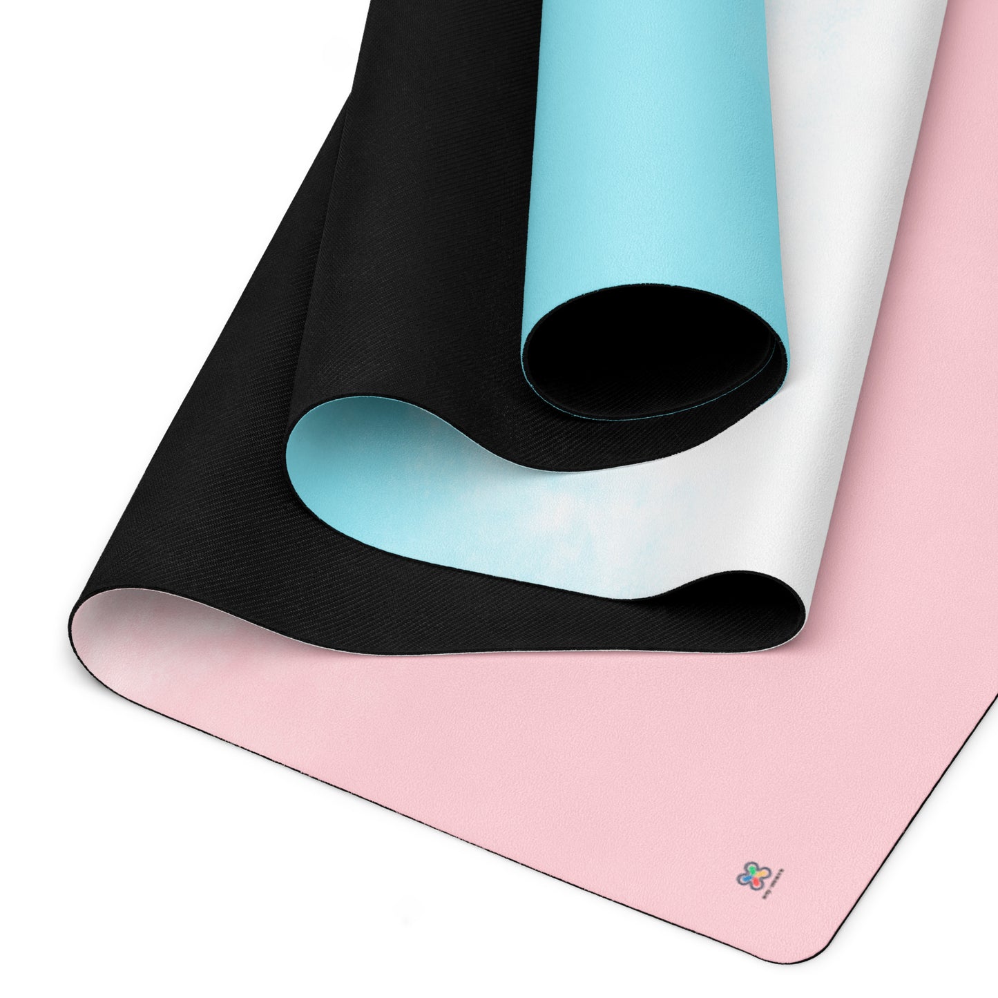 Pink and blue gradient Yoga mat