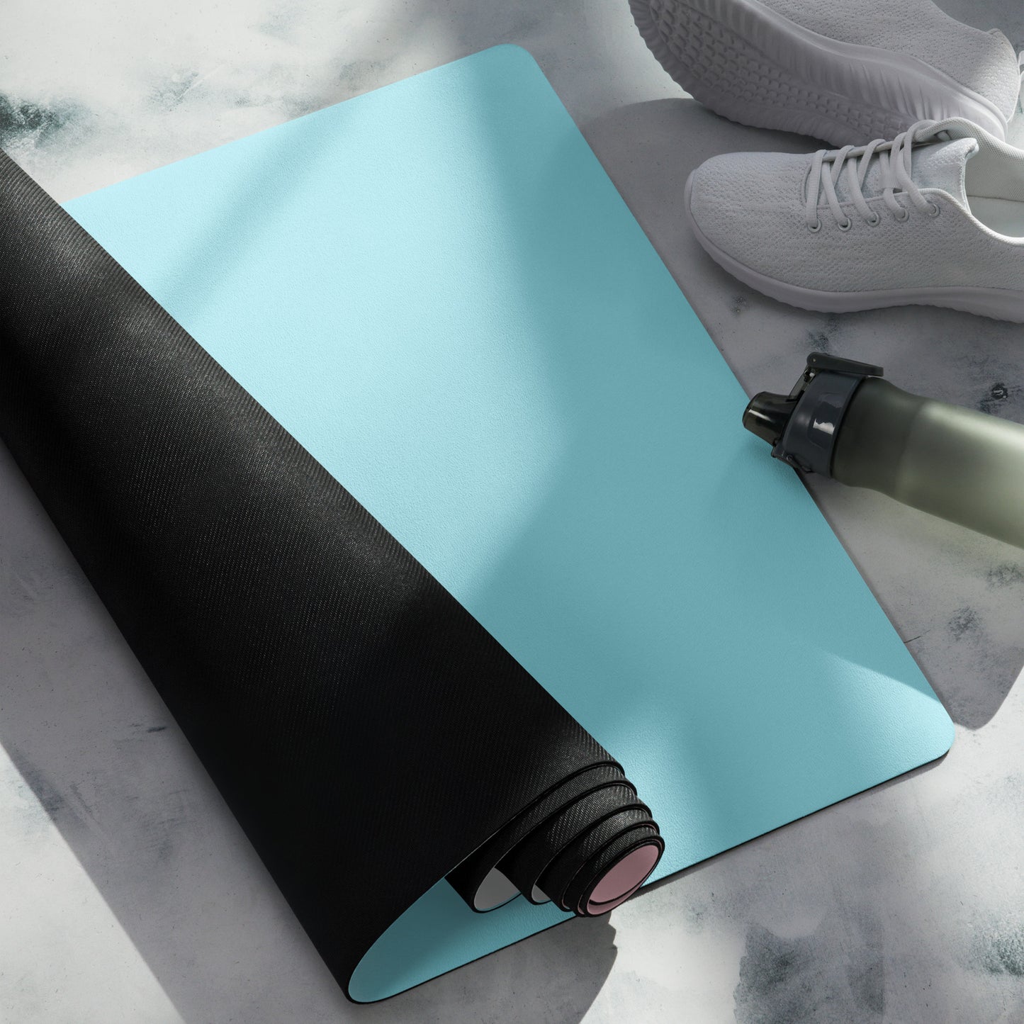 Pink and blue gradient Yoga mat