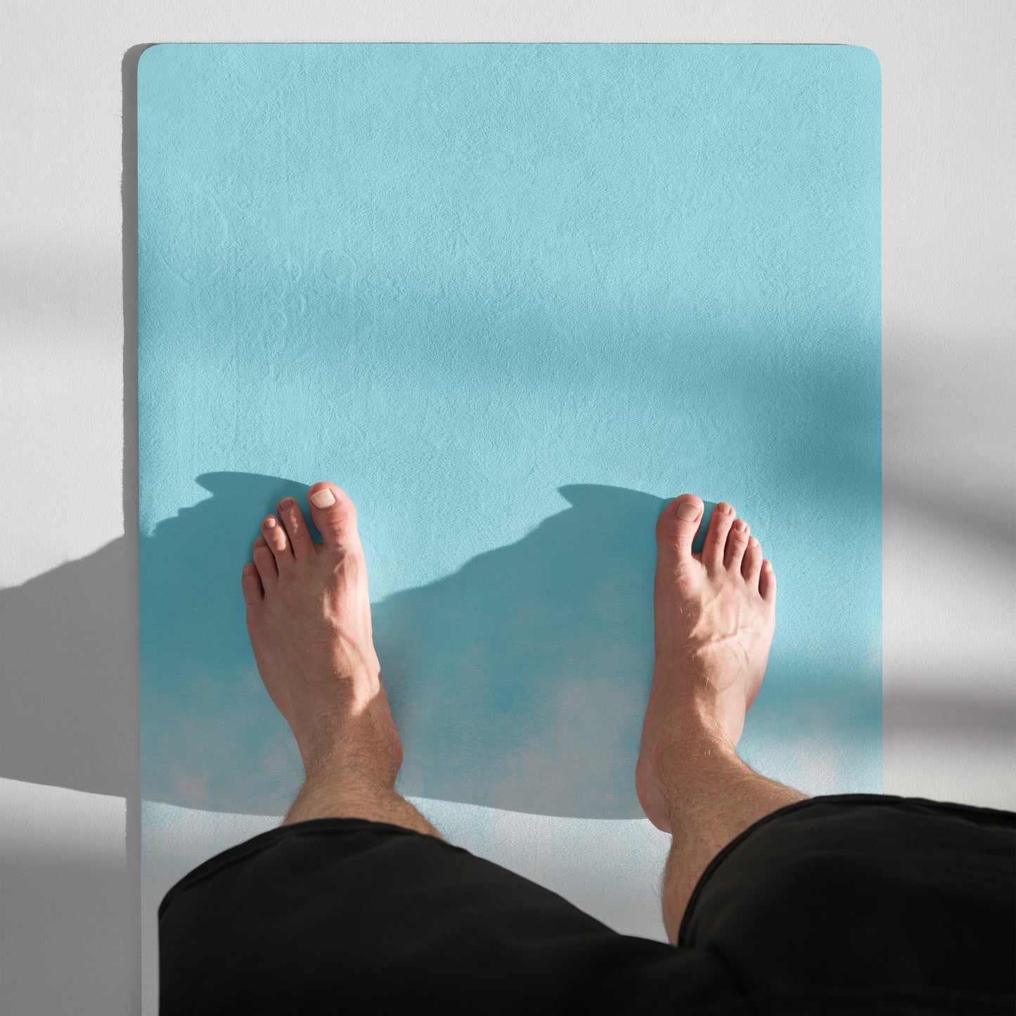 Pink and blue gradient Yoga mat