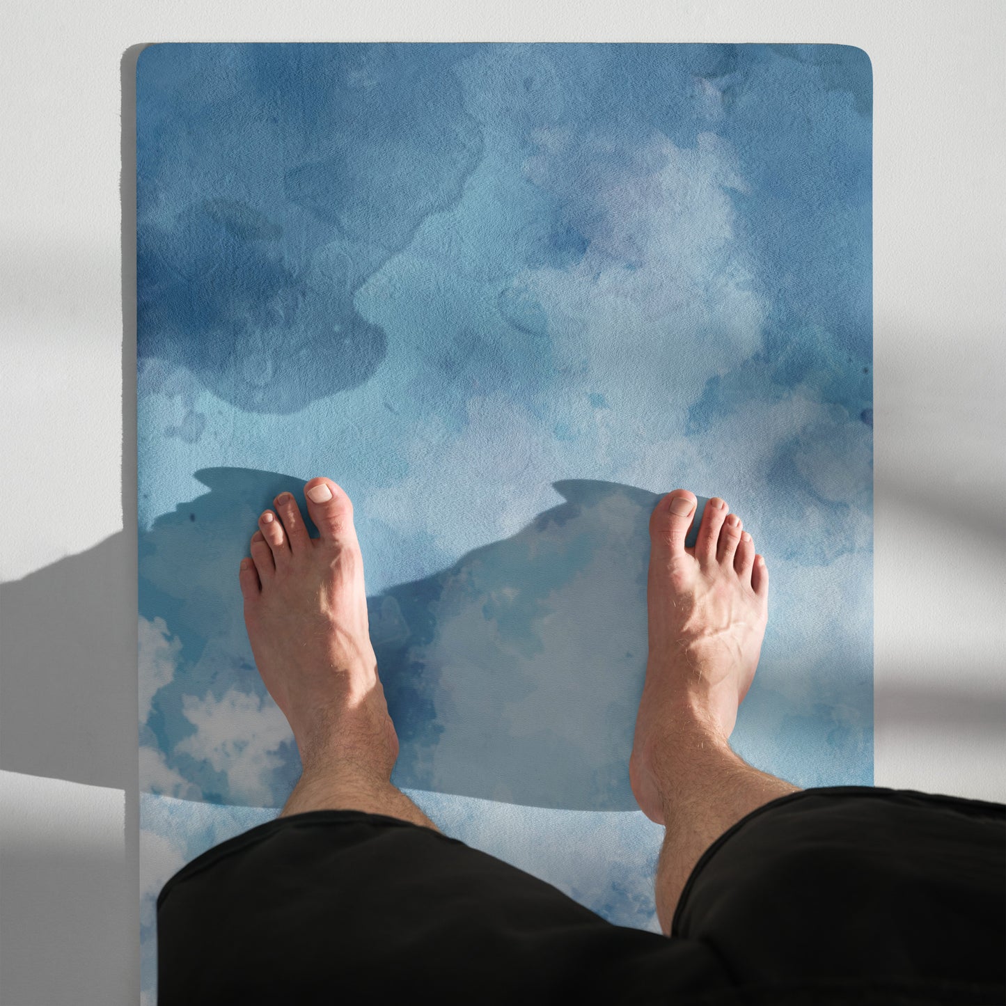 Tie-Die-Blue Yoga mat