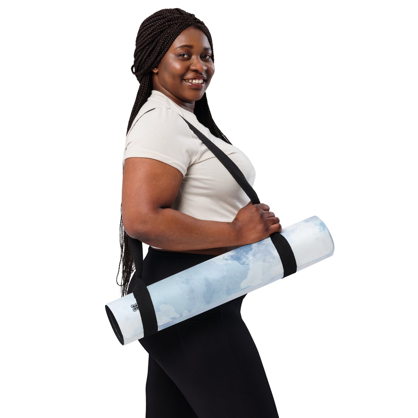 Tie-Die-Blue Yoga mat