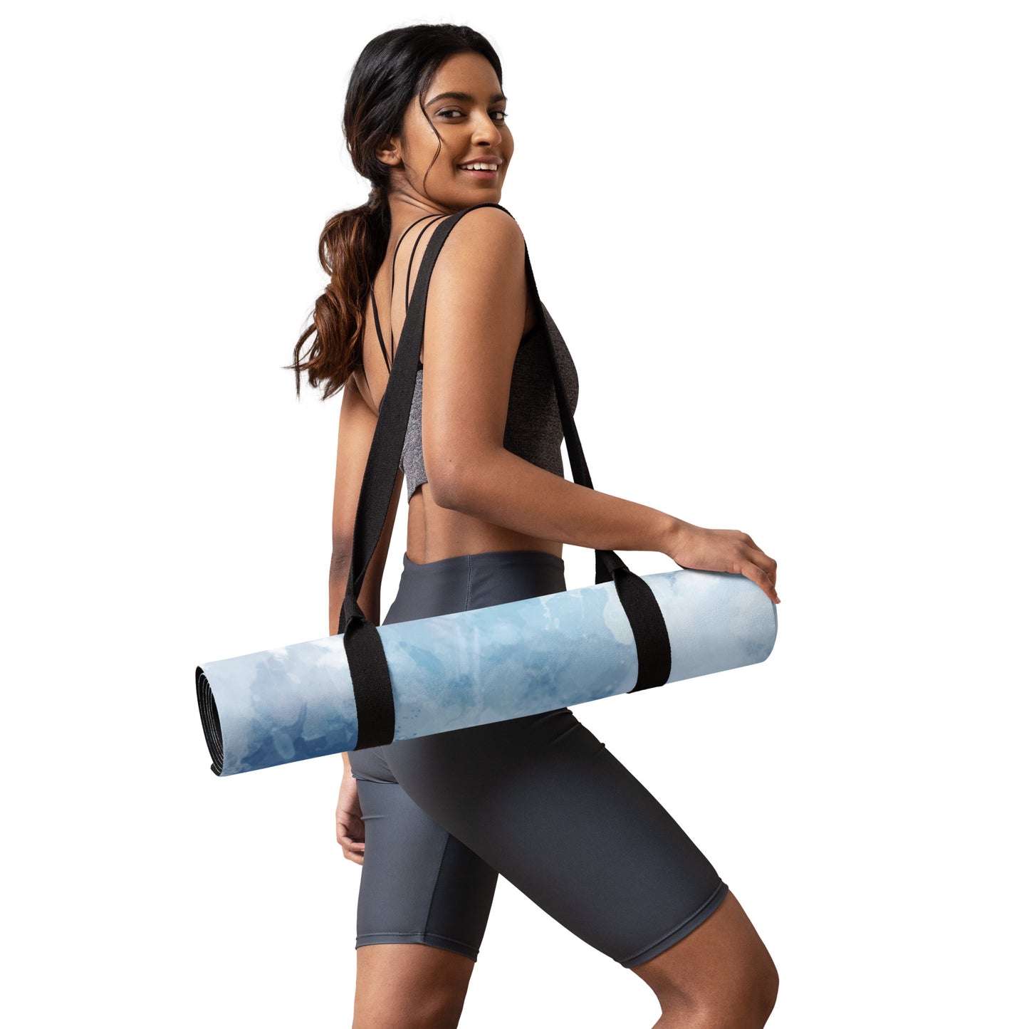 Tie-Die-Blue Yoga mat