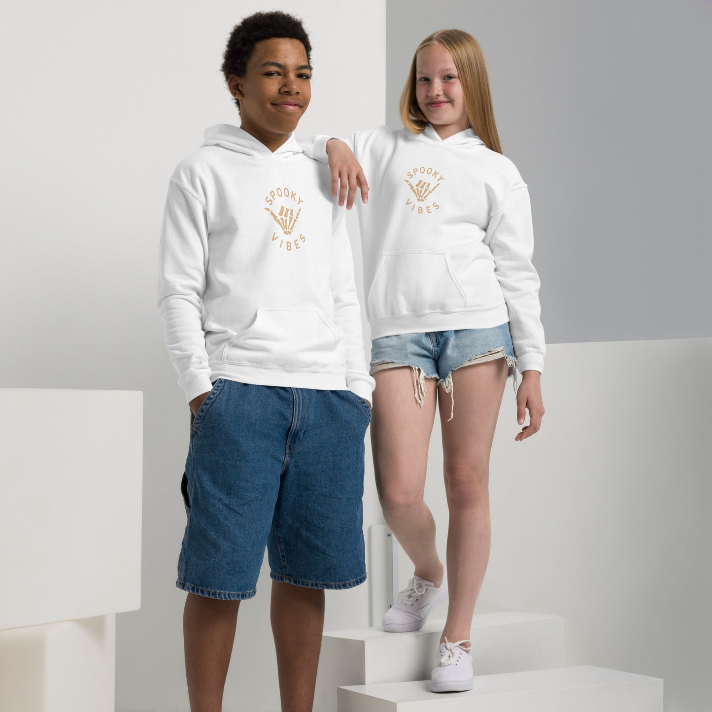 Spooky Vibes Youth heavy blend hoodie