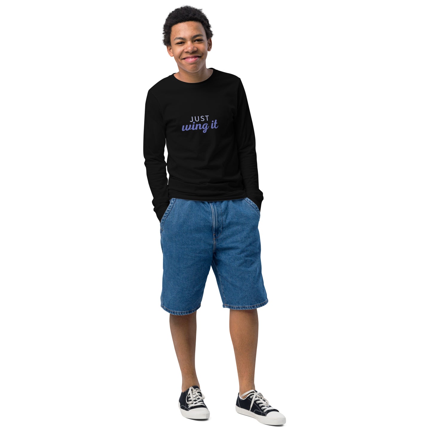 Wing It Youth long sleeve tee