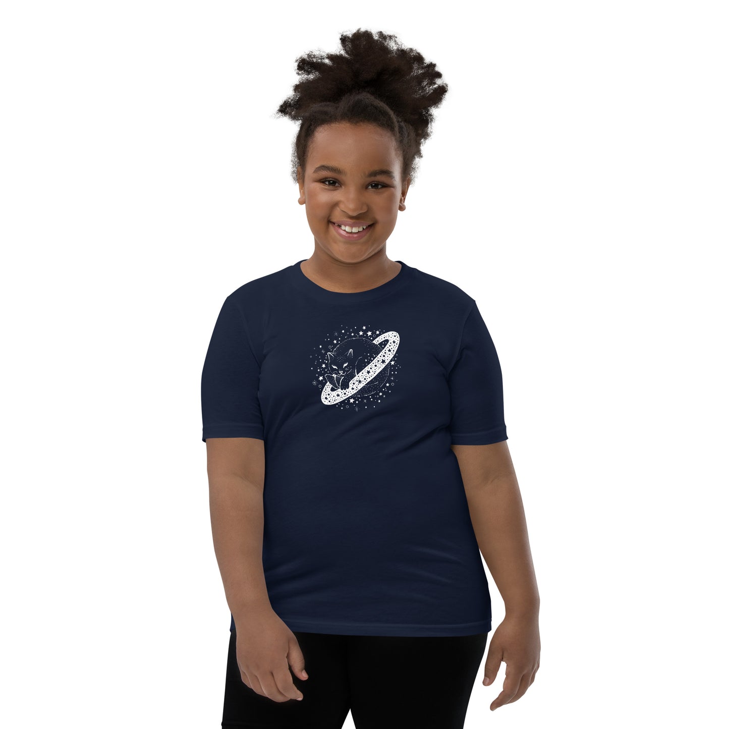 Galaxy Cat Youth Short Sleeve T-Shirt