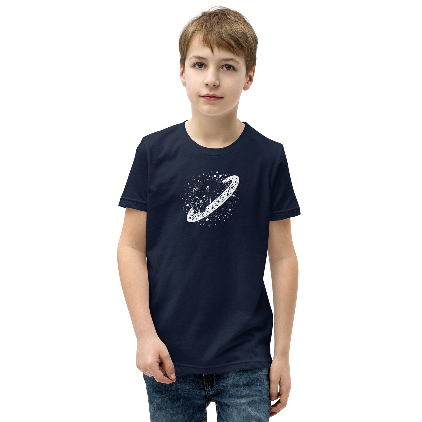 Galaxy Cat Youth Short Sleeve T-Shirt