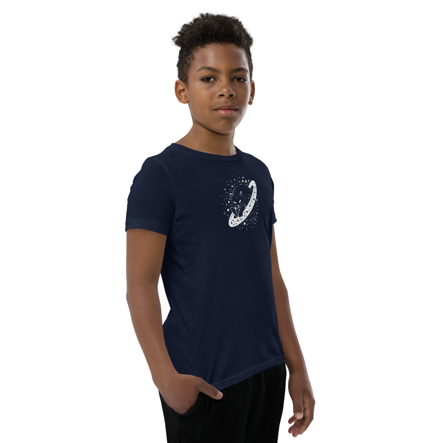 Galaxy Cat Youth Short Sleeve T-Shirt