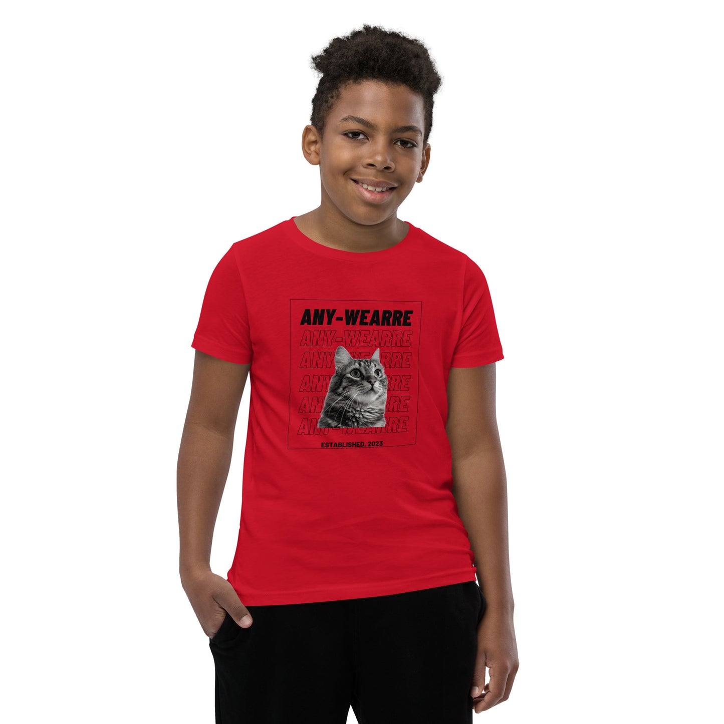Cat Youth Short Sleeve T-Shirt