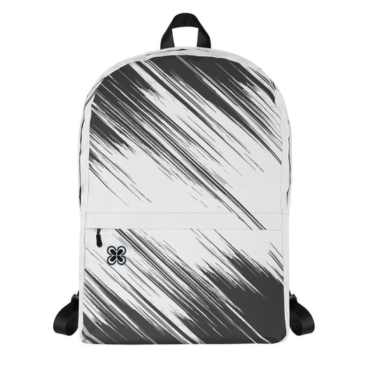 Black/White streaks Backpack